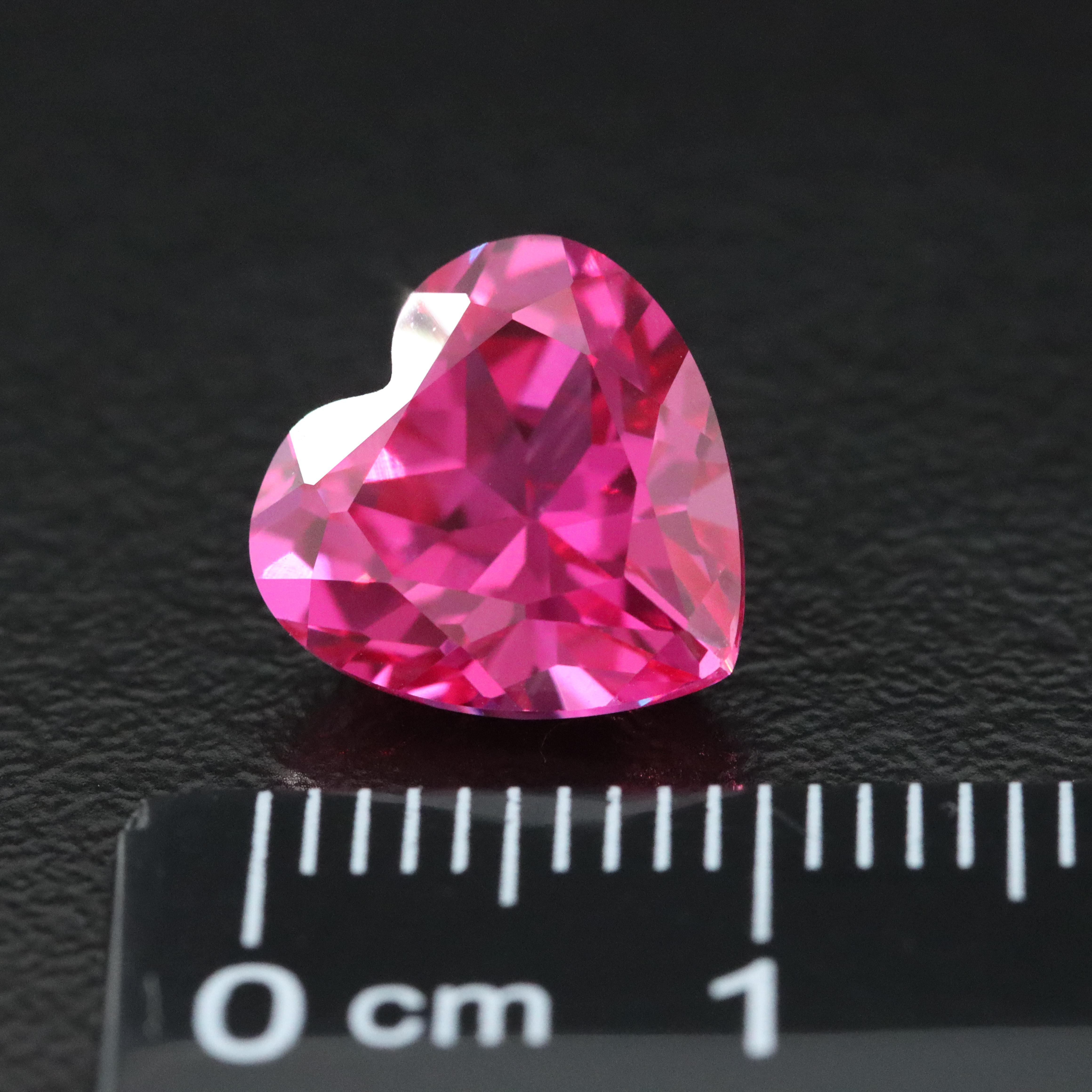 Loose 4.87 CT Lab Grown Pink Sapphire