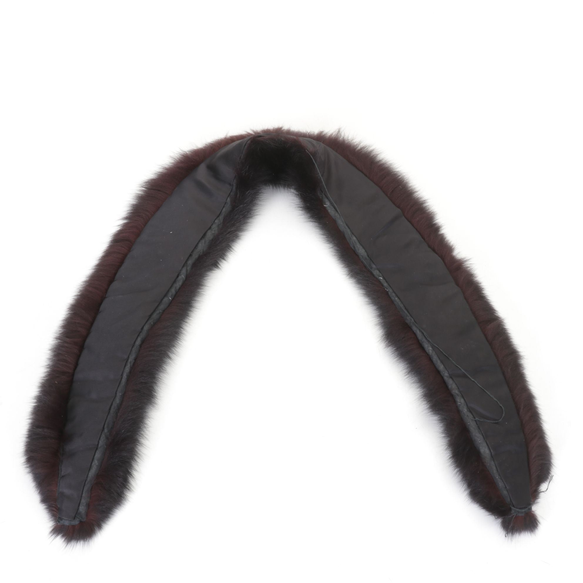 Black Fox Fur and Mink Fur Scarf Collars