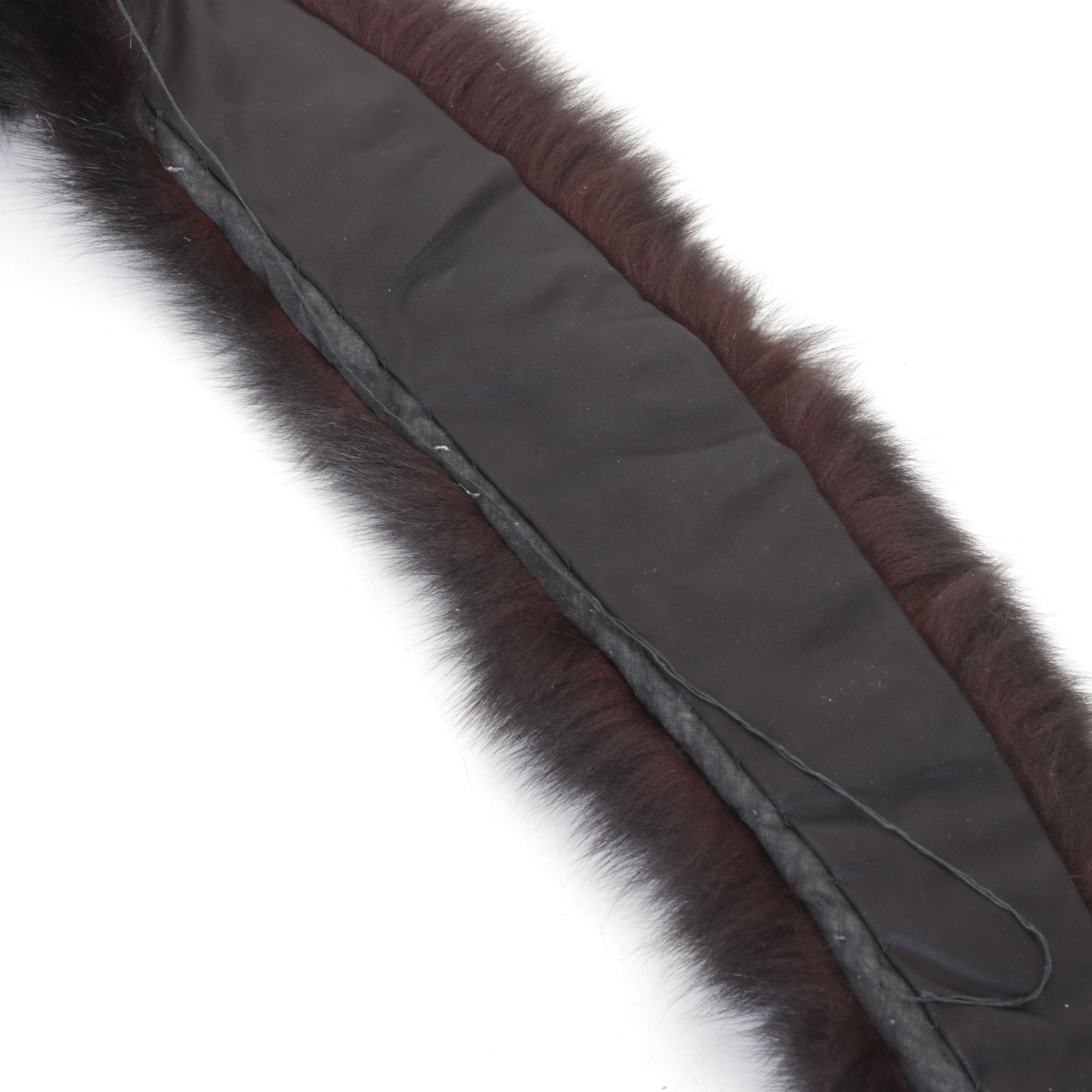 Black Fox Fur and Mink Fur Scarf Collars