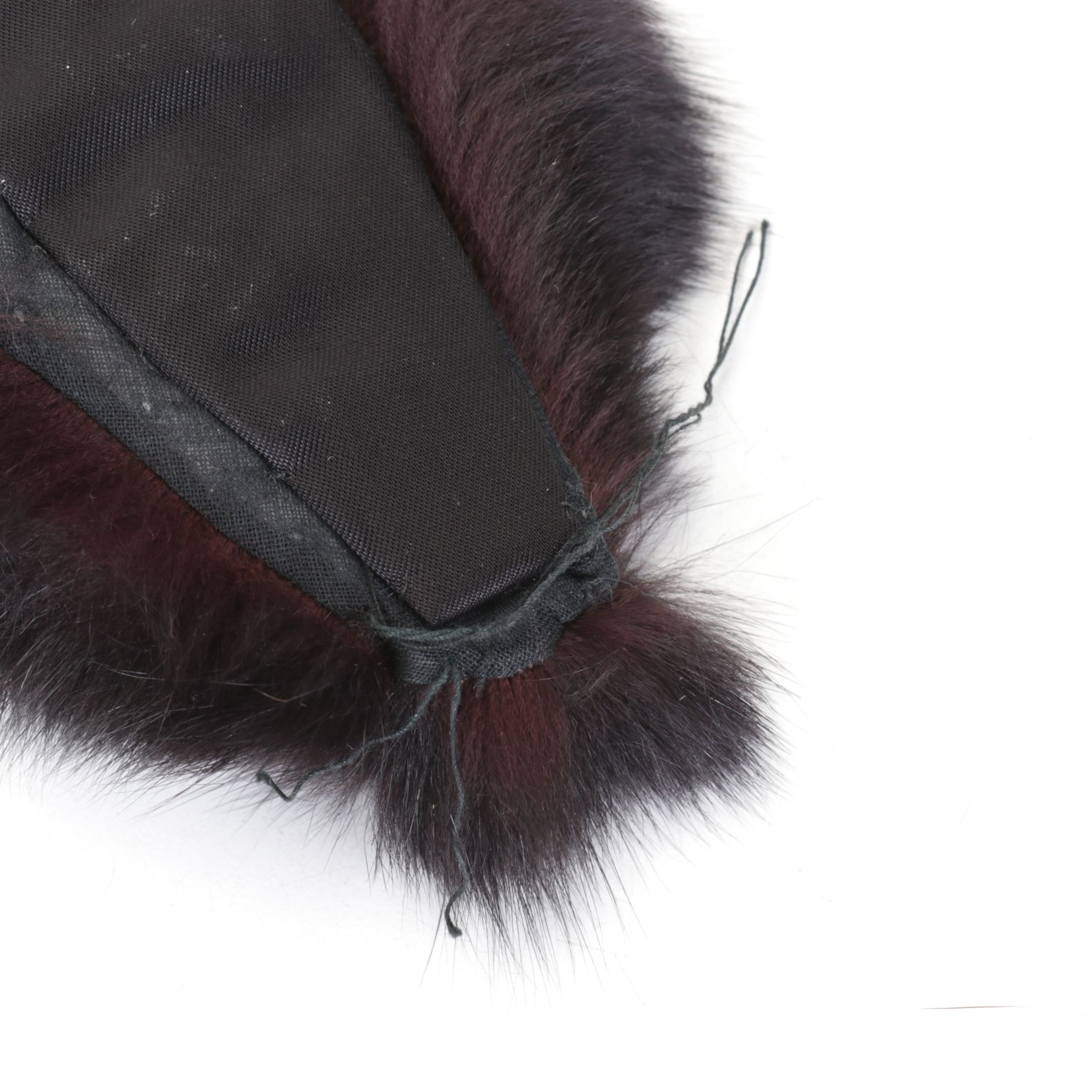 Black Fox Fur and Mink Fur Scarf Collars