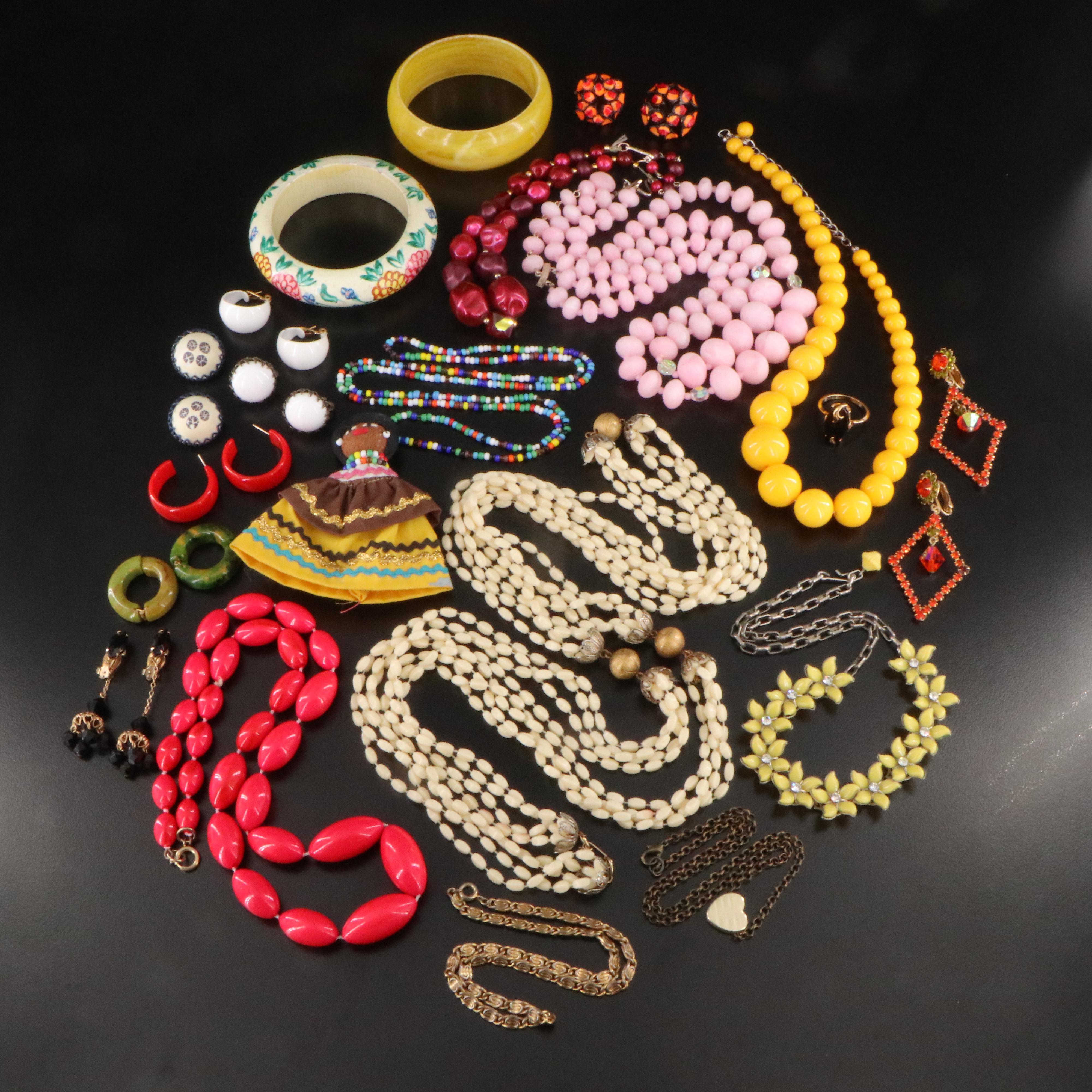 Bakelite Earrings and Lewis Segal Featured in Vintage Jewelry