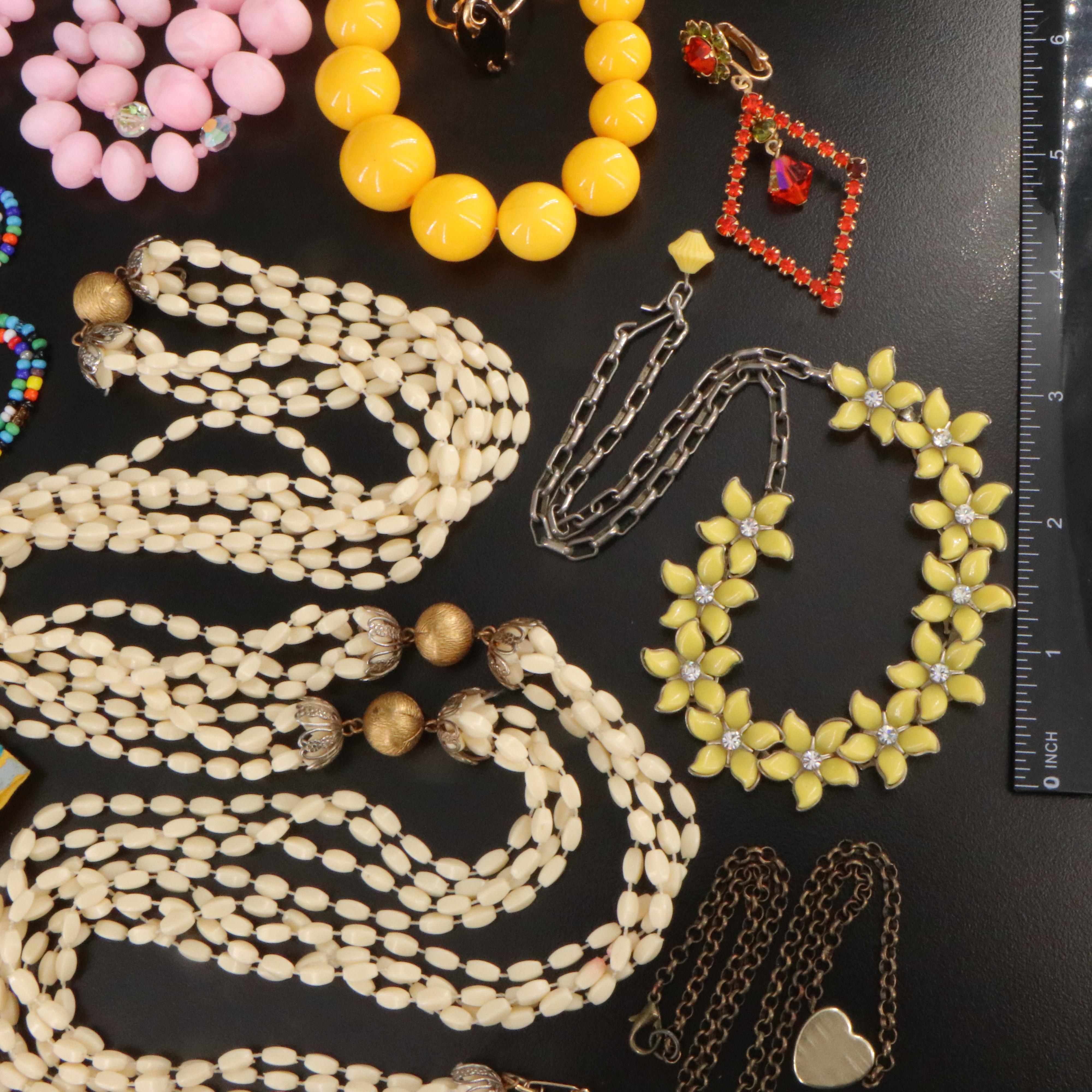 Bakelite Earrings and Lewis Segal Featured in Vintage Jewelry