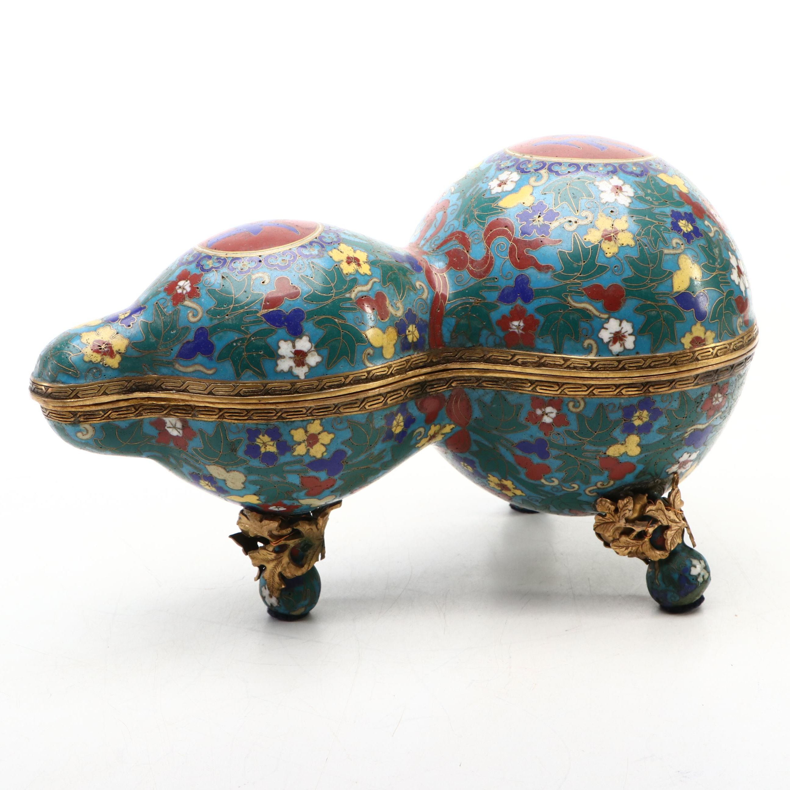 Chinese Cloisonné Enamel Lidded Box