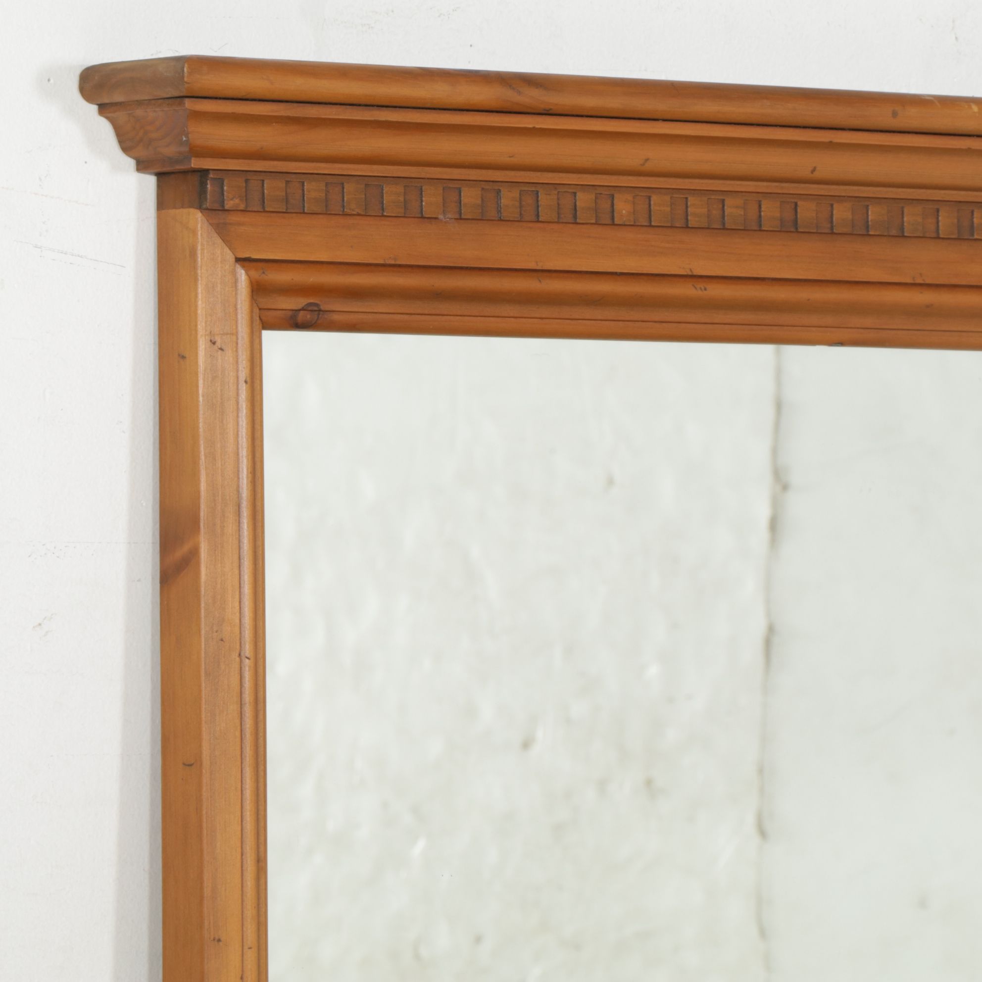 Ethan Allen "Antiqued Pine" Federal Style Dresser and Mirror