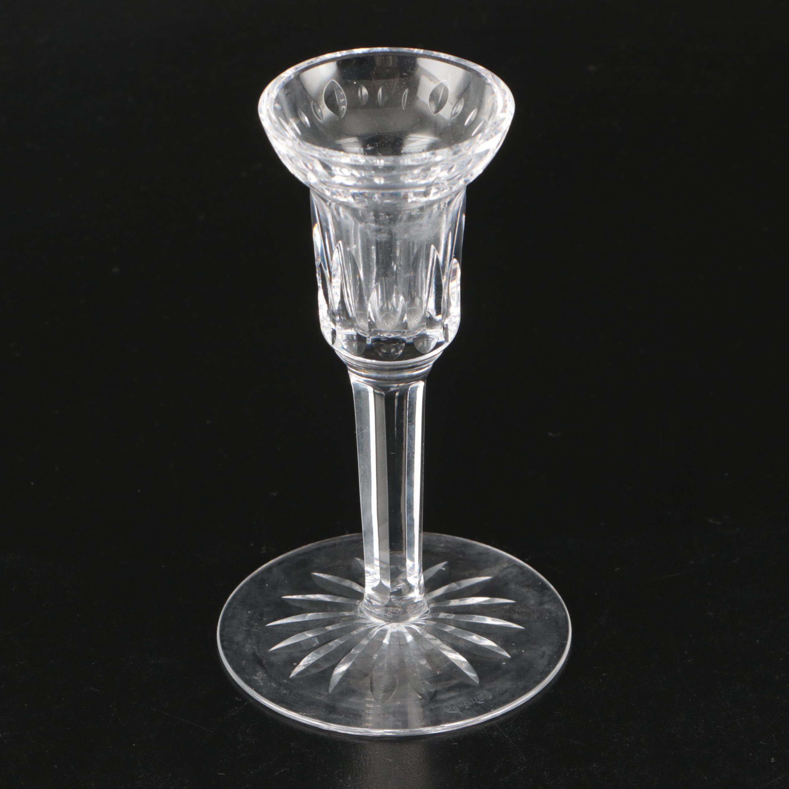 Waterford Crystal Vase, Decanter, Jar, and Candle Holders