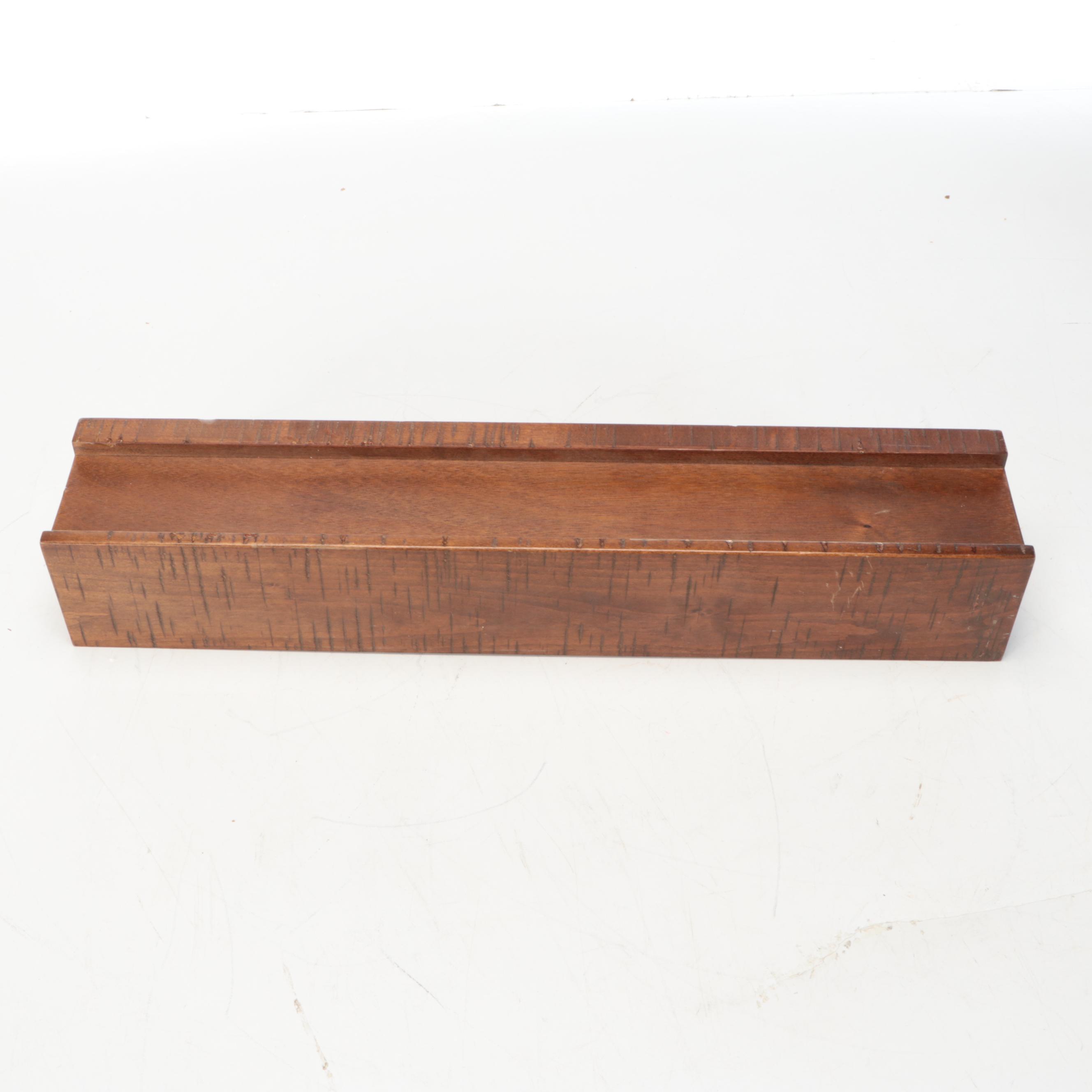 Pottery Barn Mahogany Wall Shelves