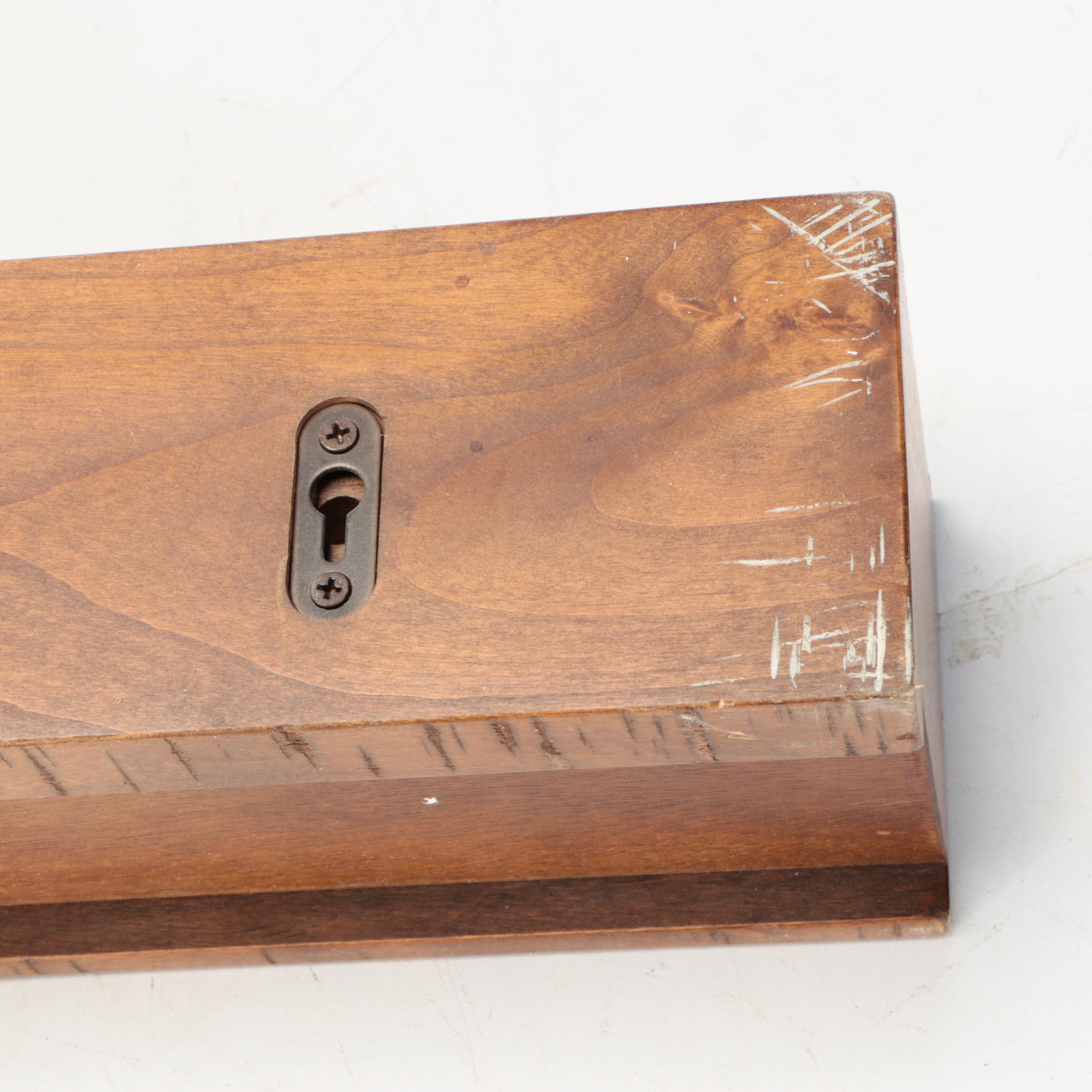 Pottery Barn Mahogany Wall Shelves