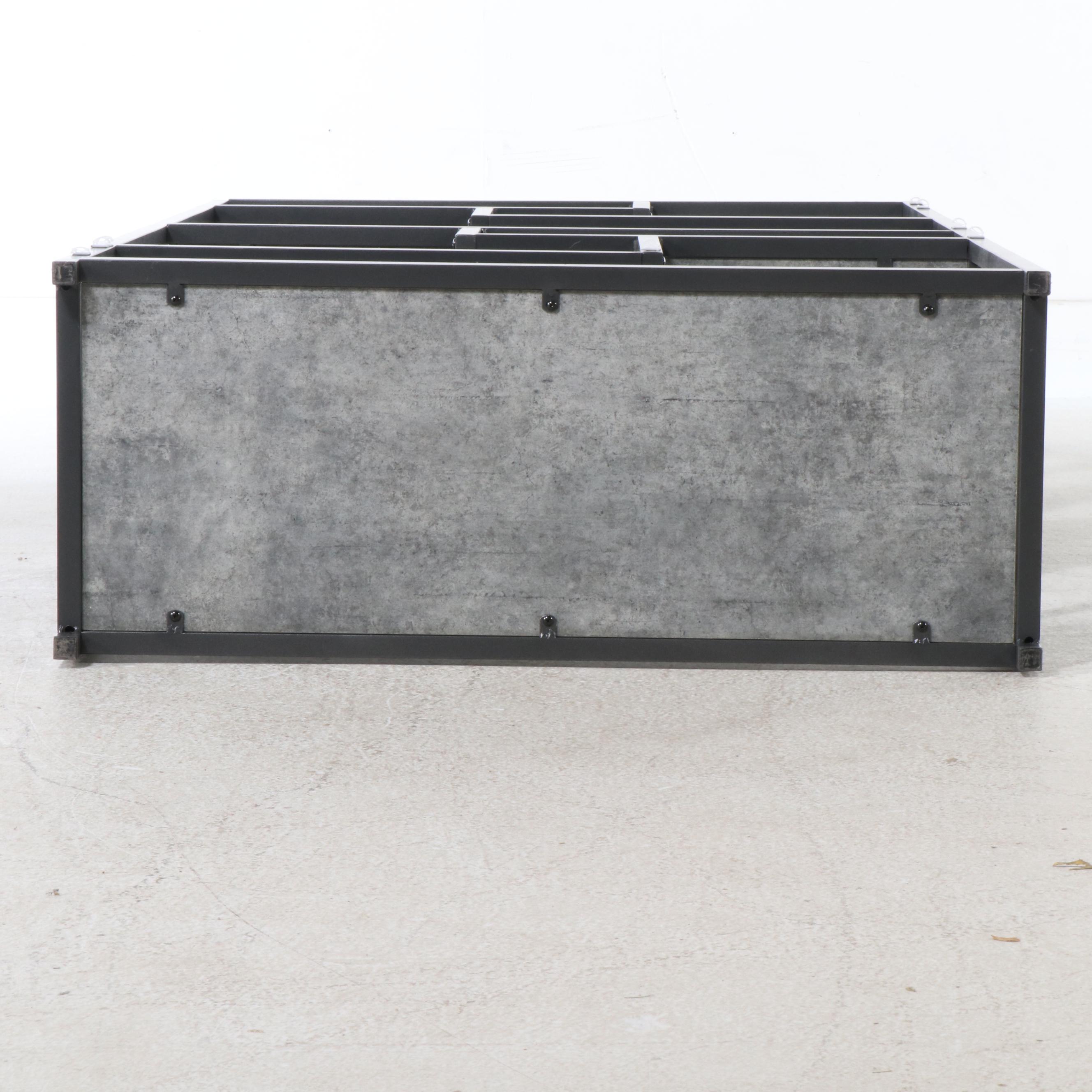 Modernist Style Metal Bookcase