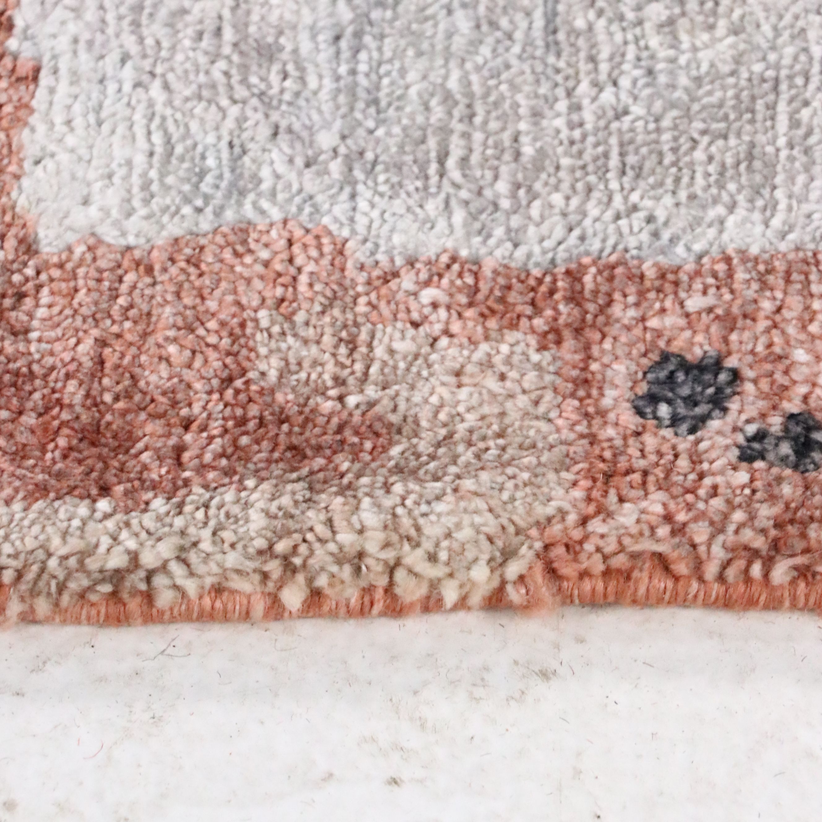 8'1 x 9'8 Hand-Knotted Indian Modern Area Rug