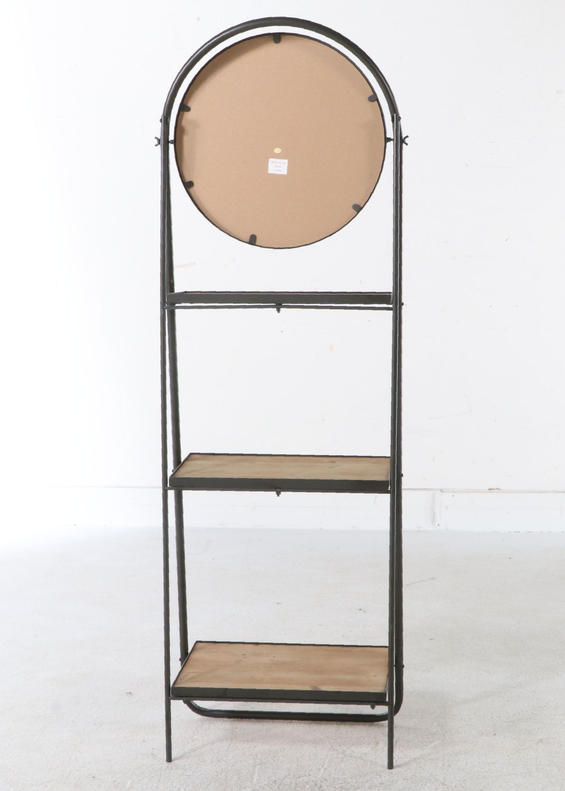 Contemporary Metal Hall Tree and Free Standing Shelving Unit