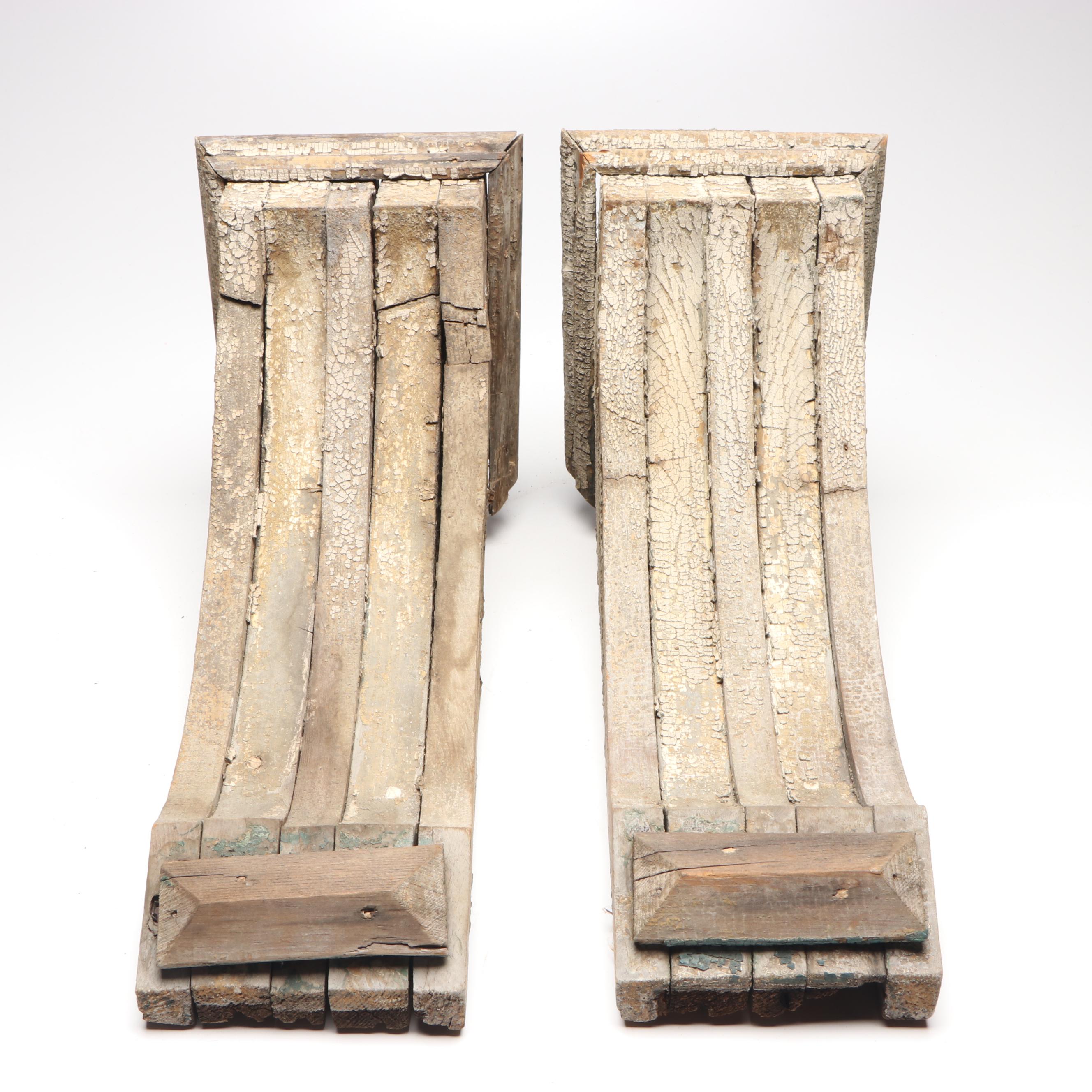 Rustic Stacked Wooden Corbels