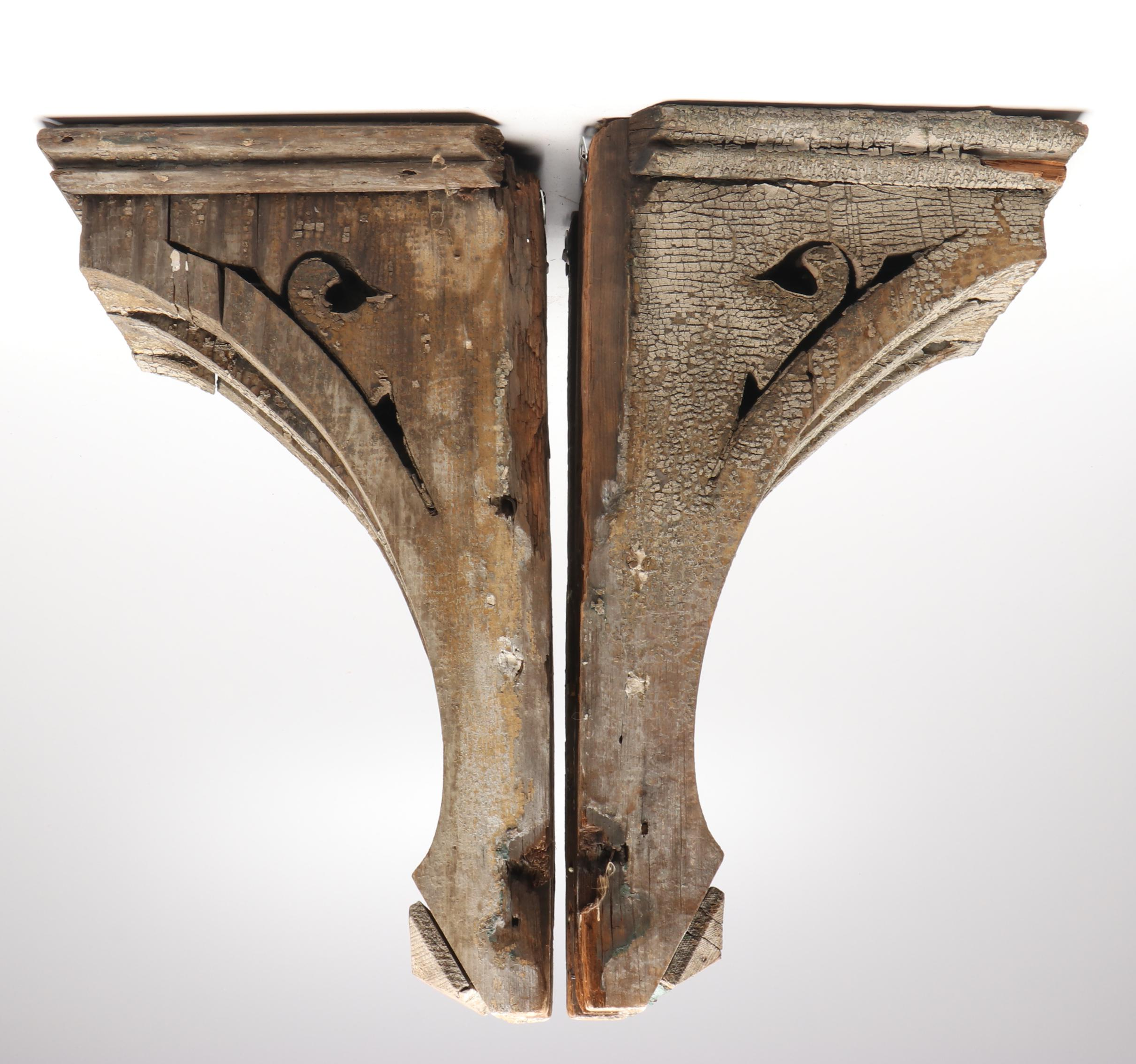 Rustic Stacked Wooden Corbels