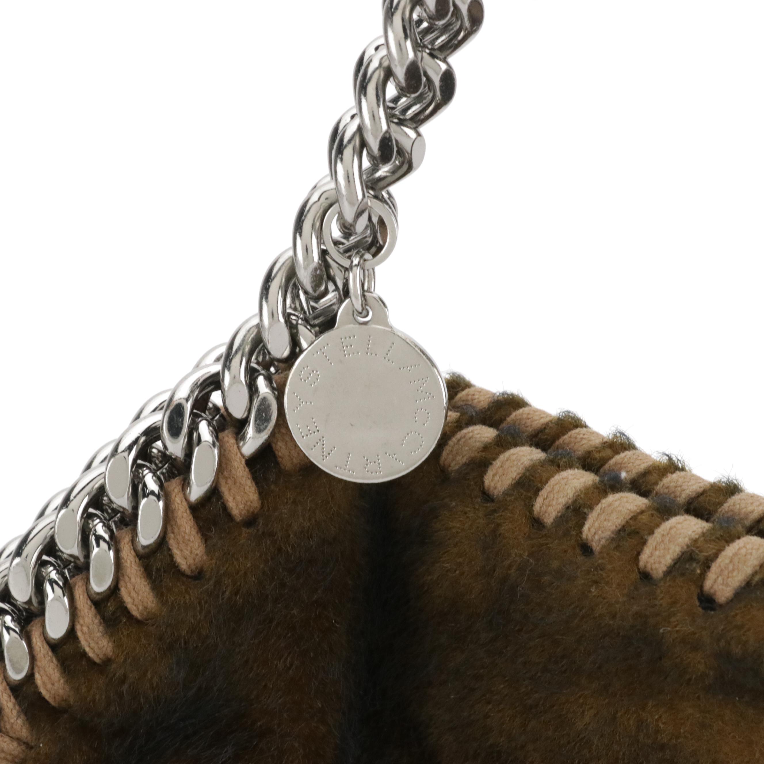 Stella McCartney Faux Fur Falabella Chain Strap Bag