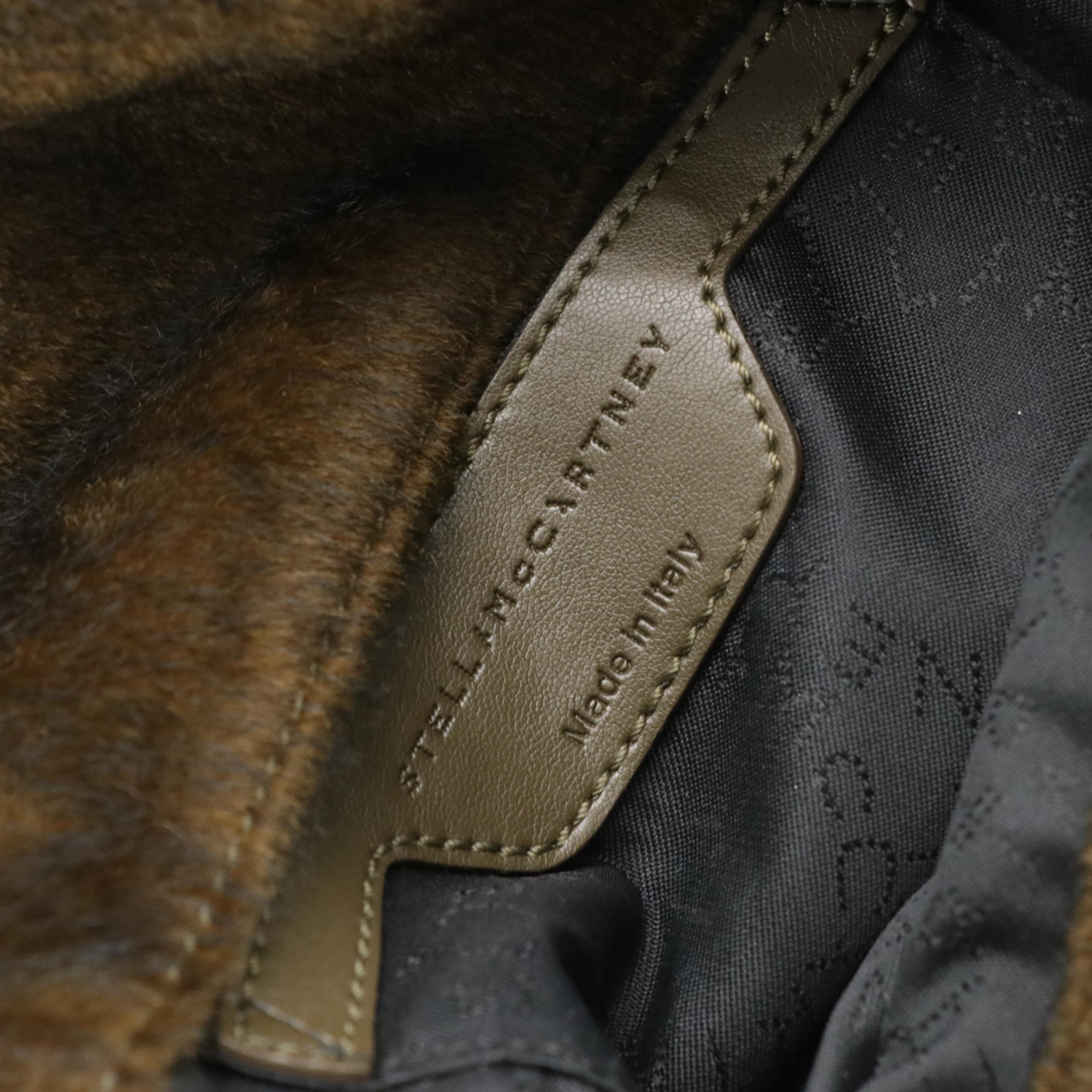 Stella McCartney Faux Fur Falabella Chain Strap Bag