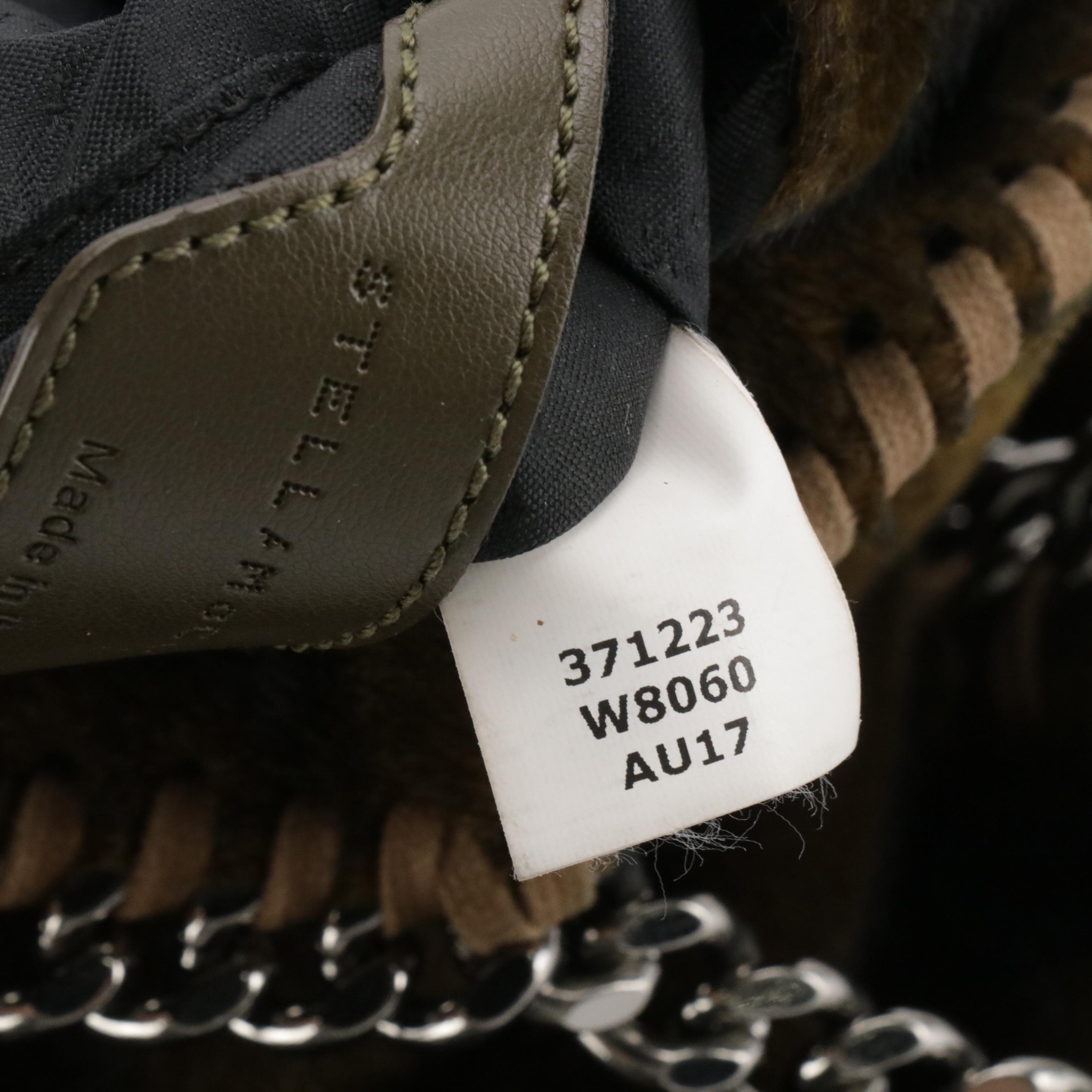 Stella McCartney Faux Fur Falabella Chain Strap Bag