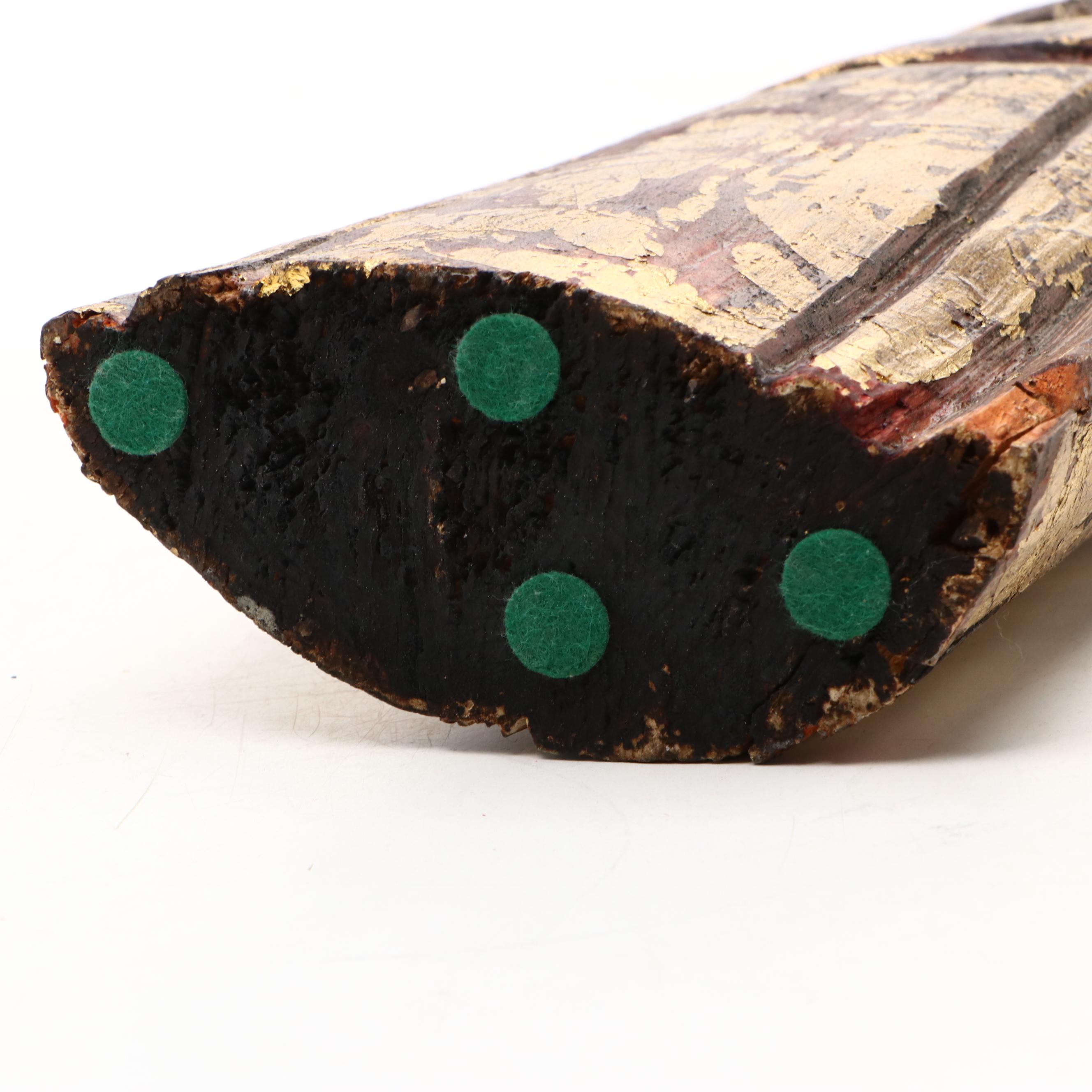 Folk Art Hand-Carved Wooden Apostle Santo Sculpture