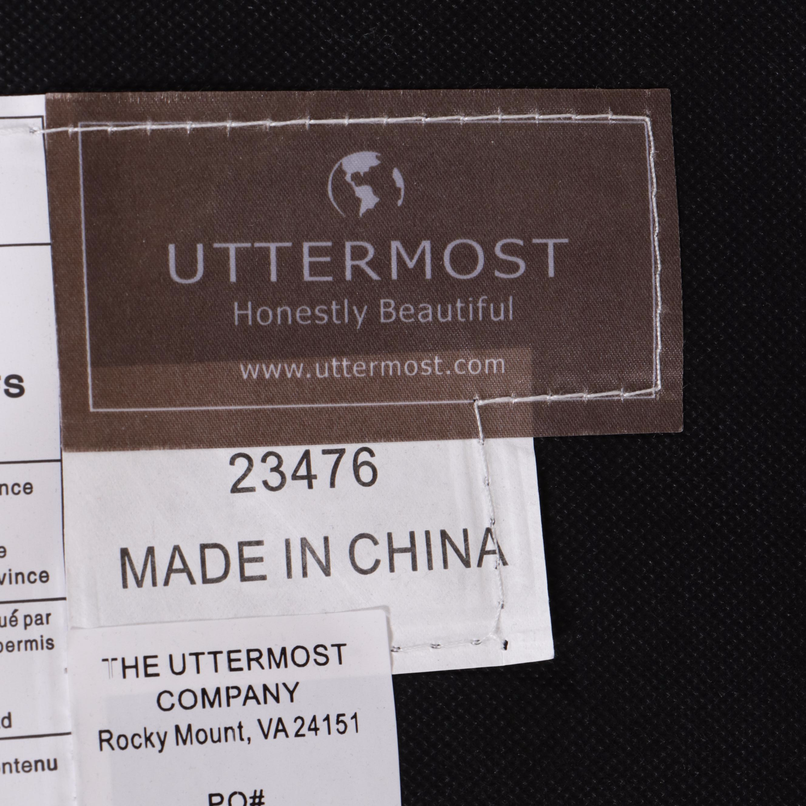 Uttermost Contemporary Ball Turned Wood Armchair