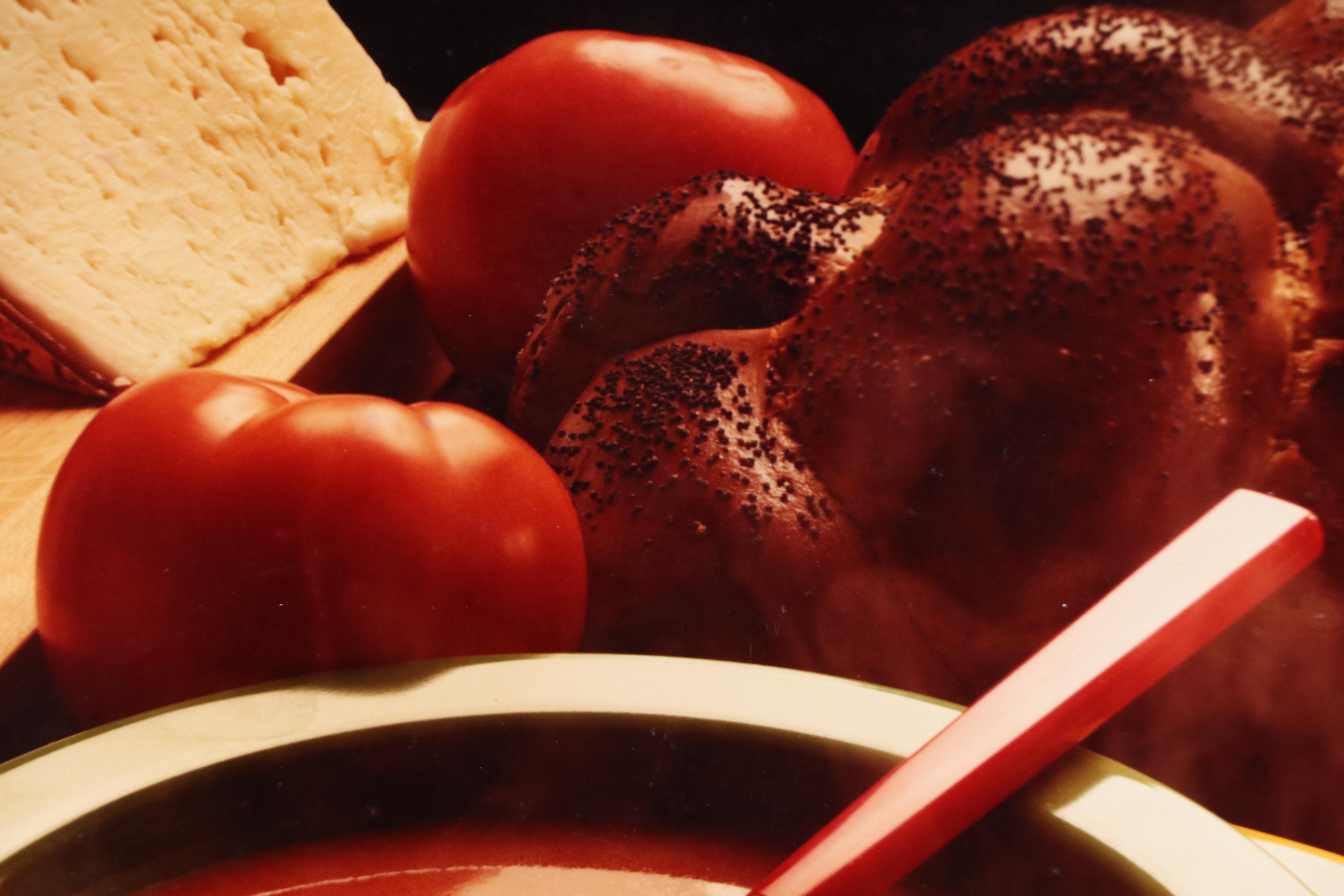 Jeff Gifford Still Life Chromogenic Photograph "Food/Menu," 1985