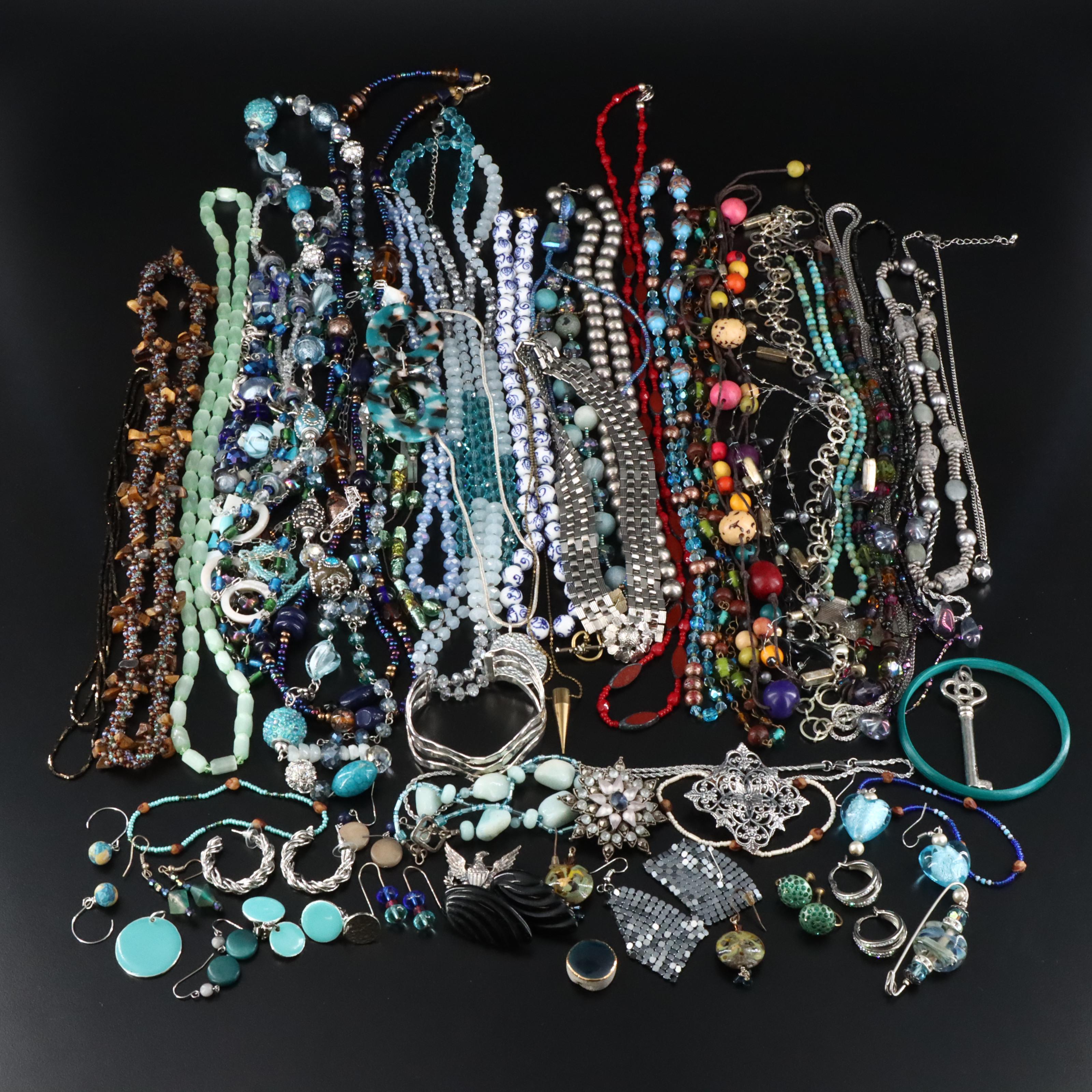 Wedding Cake Beads and Chalcedony Featured in Jewelry Selection