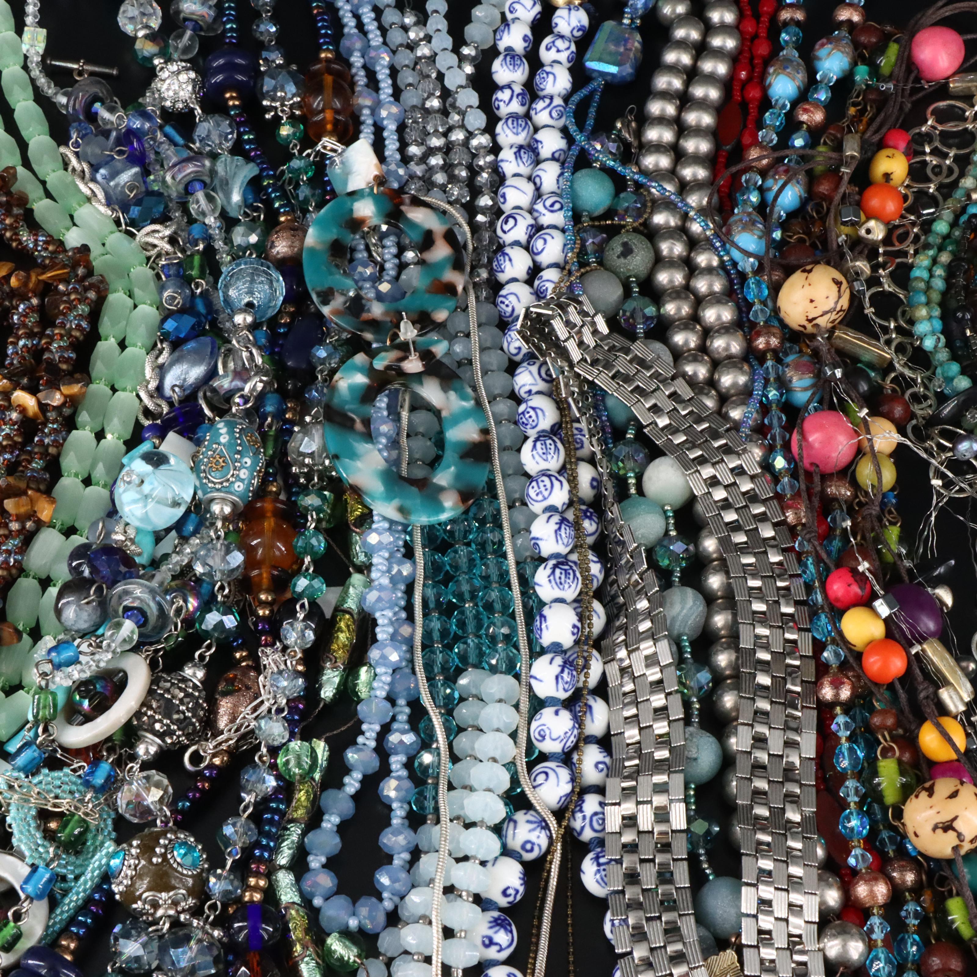 Wedding Cake Beads and Chalcedony Featured in Jewelry Selection