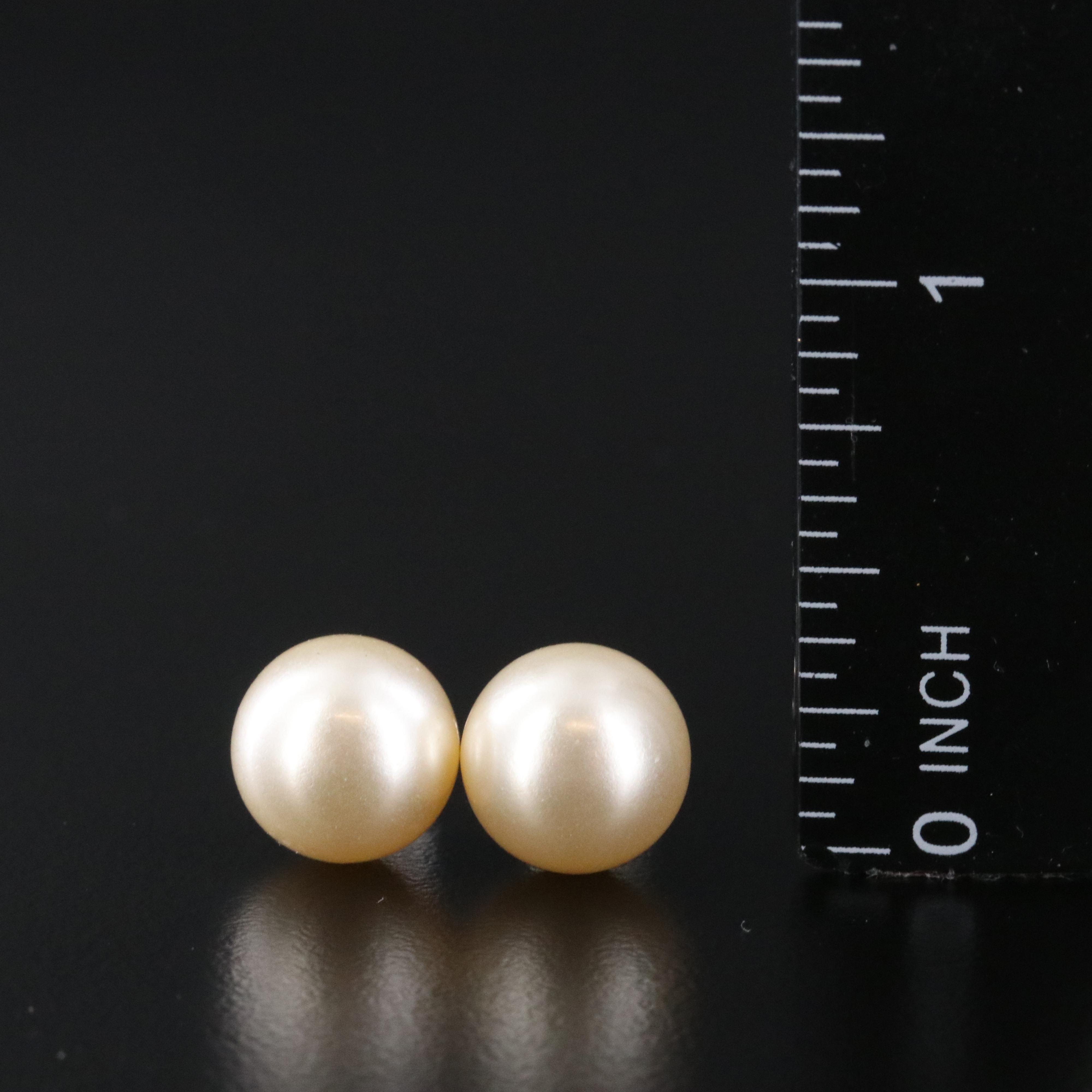 Faux Pearl Stud Earrings
