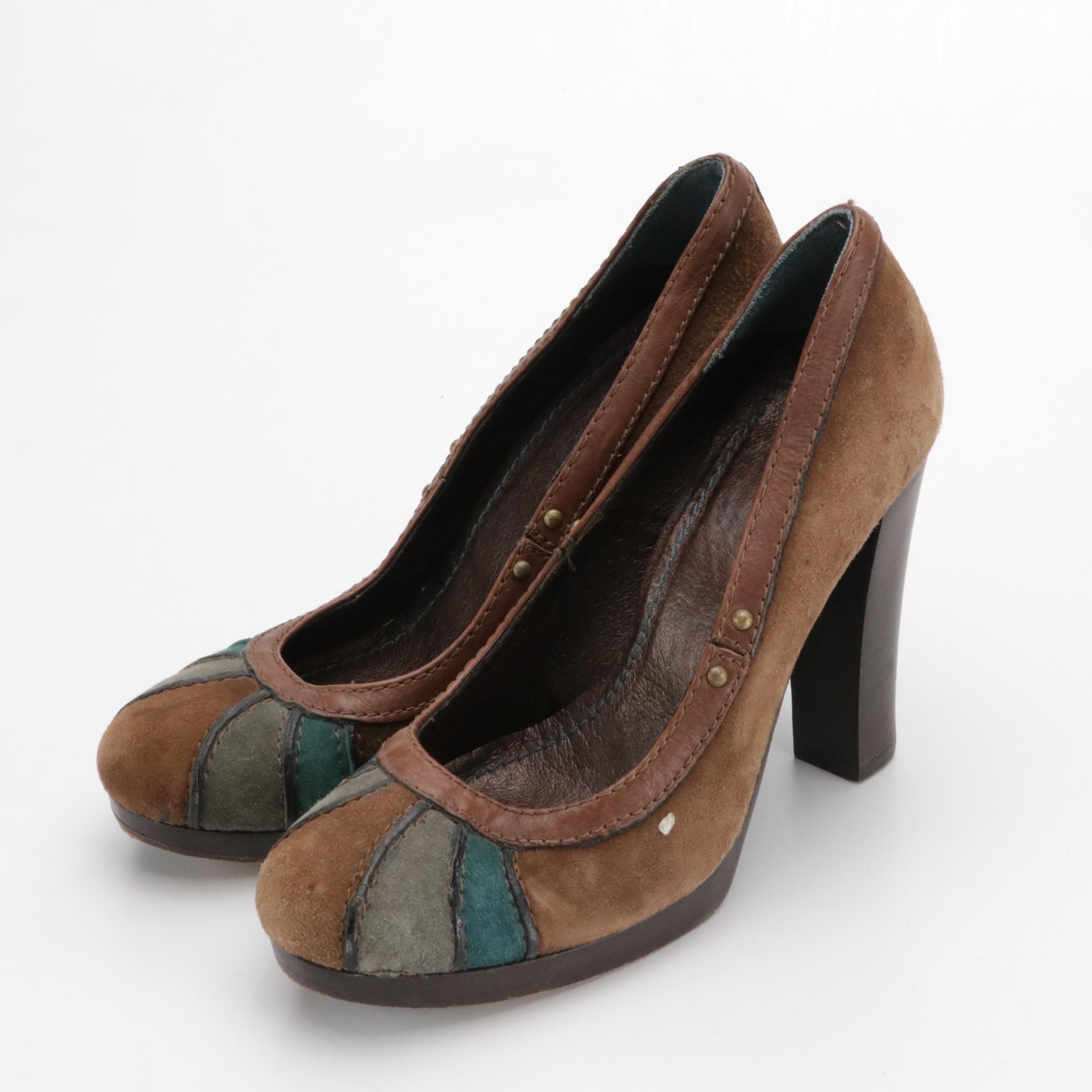 Miss Sixty Multicolor Suede Pumps