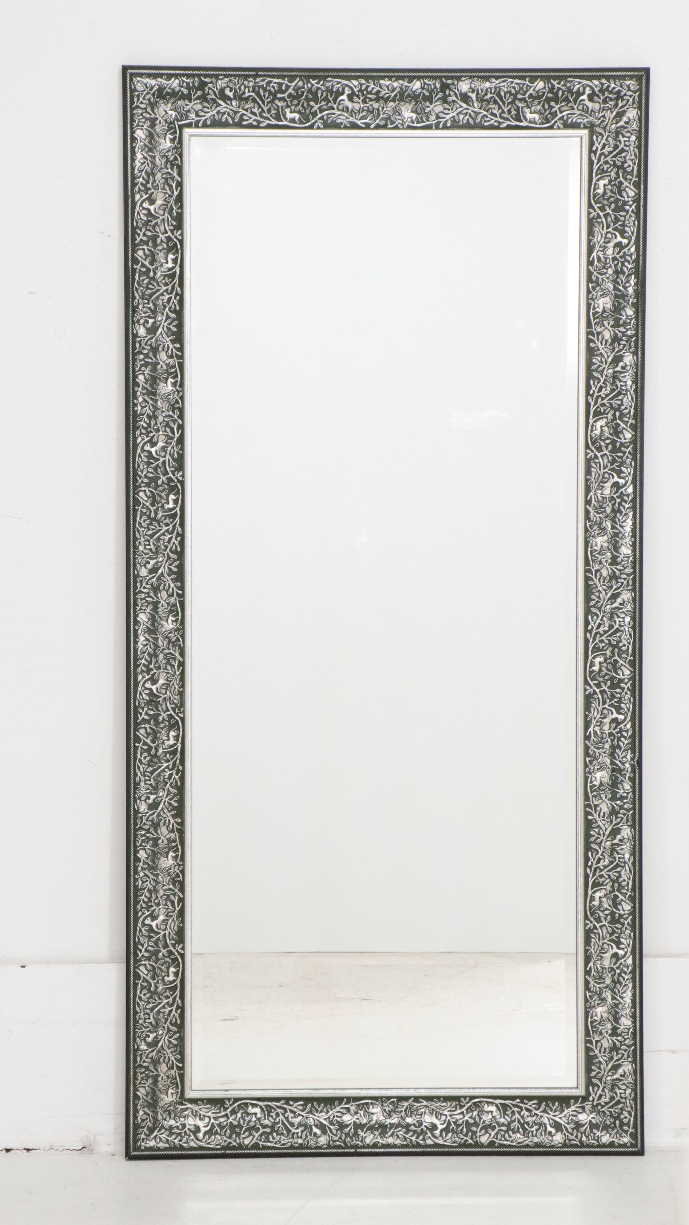 Pair of Silvered Frame Wall Mirrors