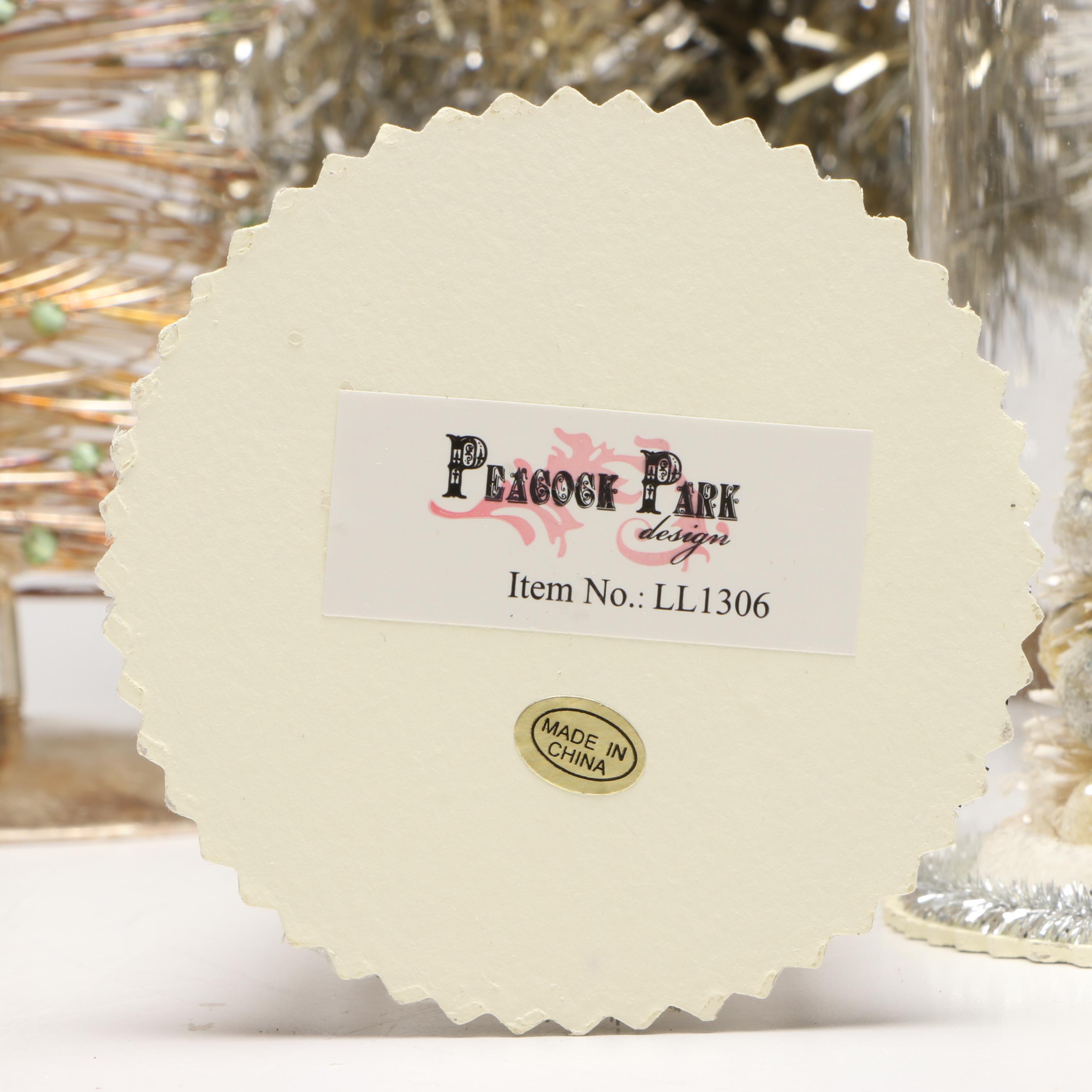 Handcrafted Antique Jewelry and Charm Cloche Christmas Tree with More Décor