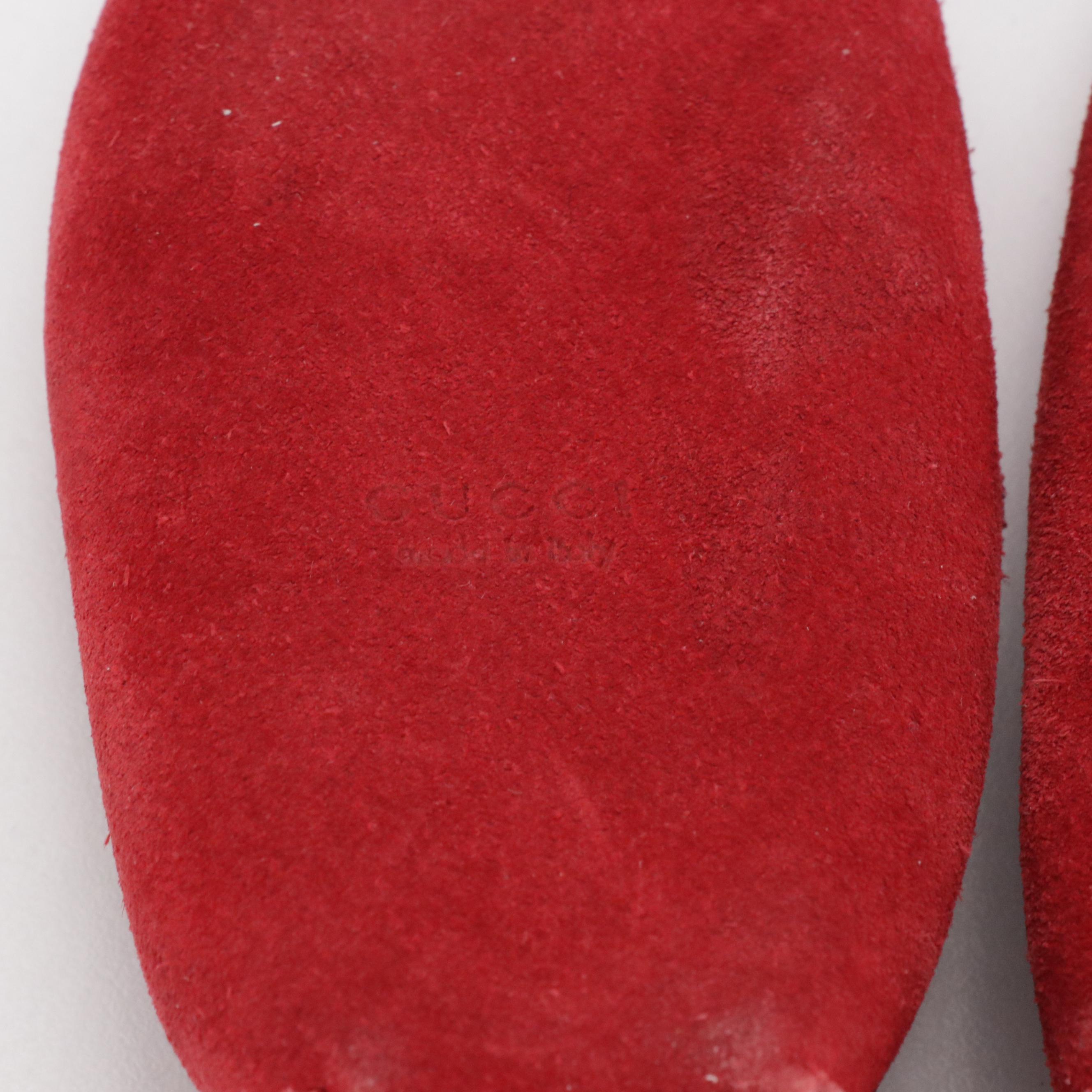 Children's Gucci Vintage Suede Moccasin Bow Slippers