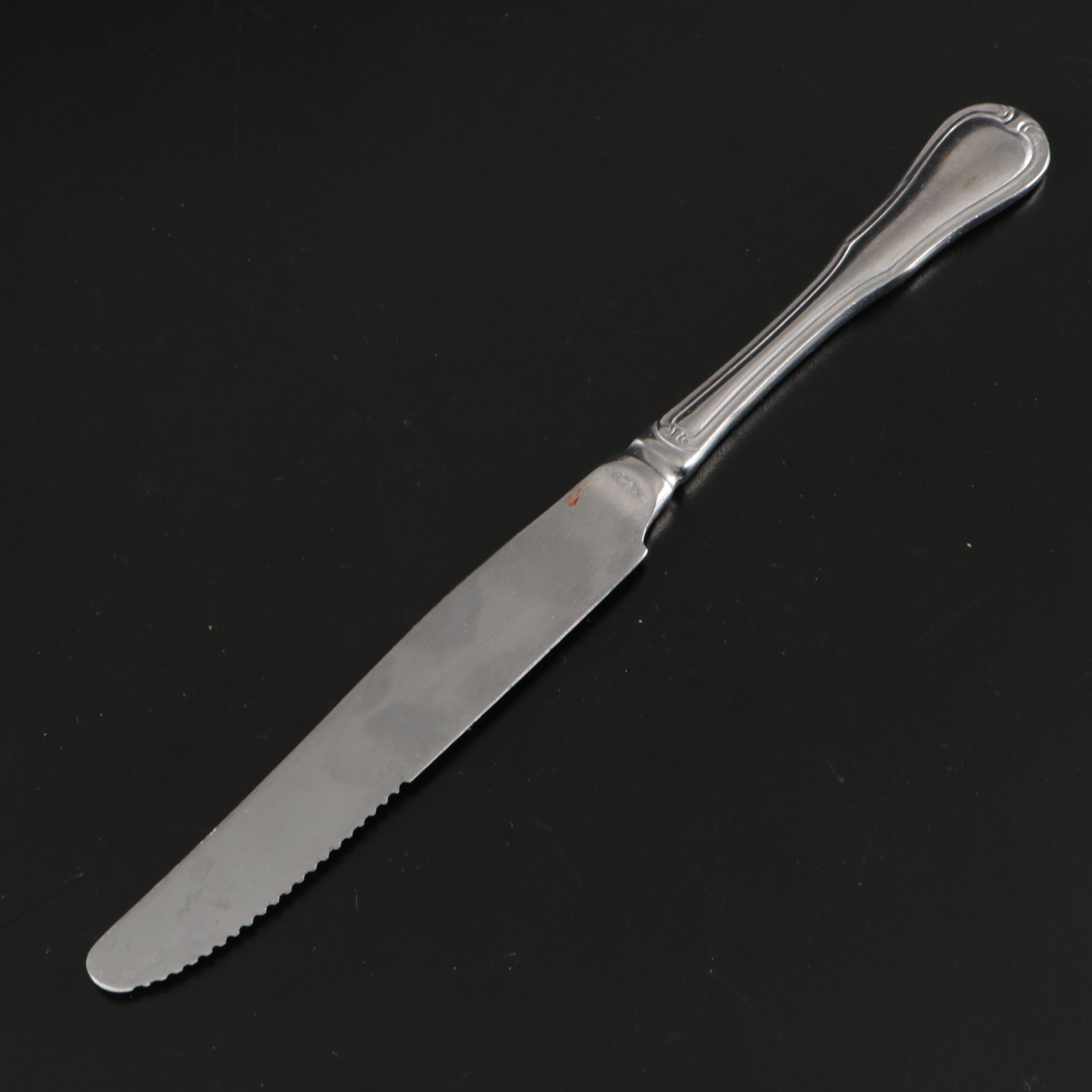 Pinti 1929 Stainless Steel Flatware with Cutco Serving Spoon