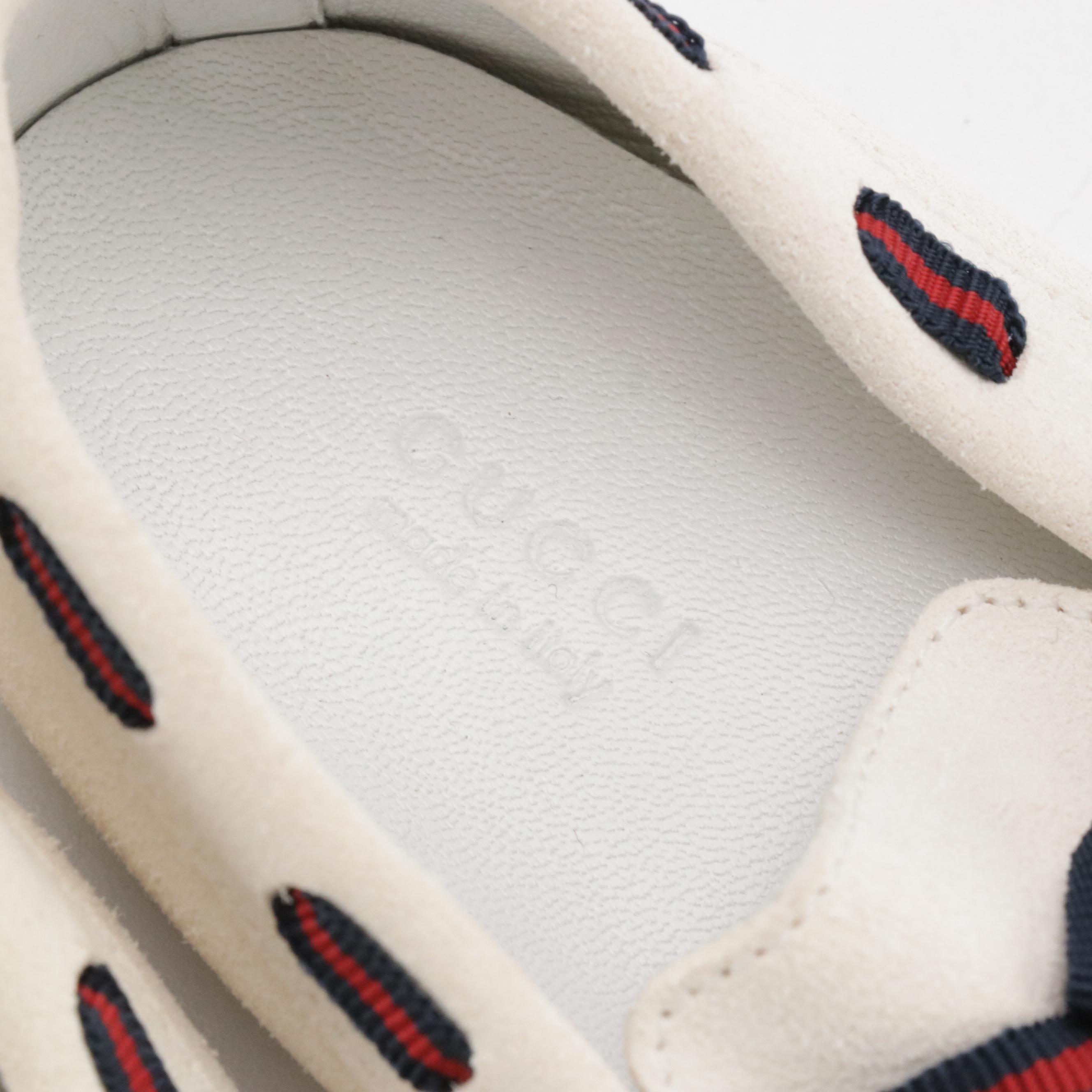 Children's Gucci Vintage Suede Moccasin Bow Slippers