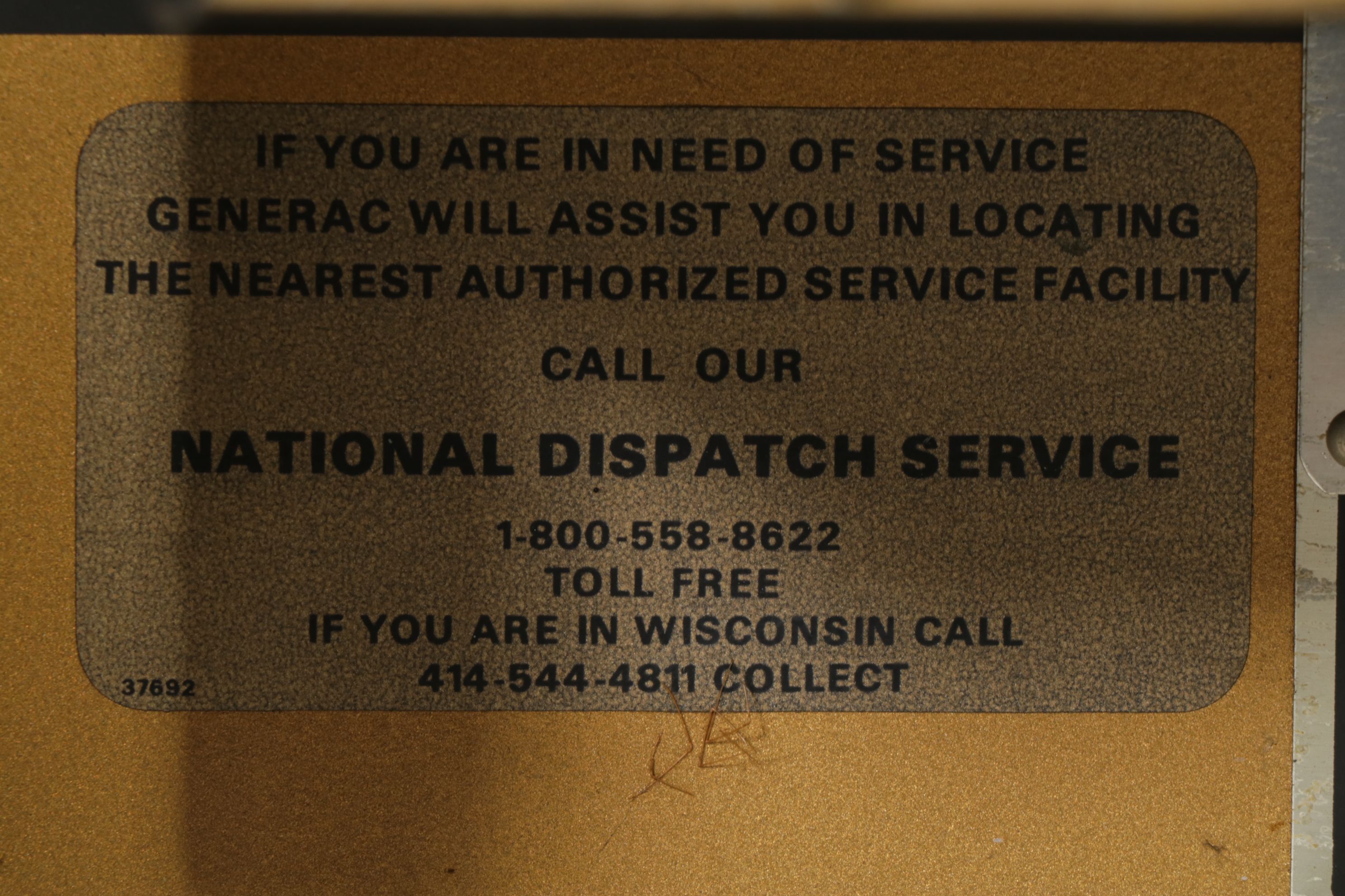 Generac XP Model 6247-8 Gas Powered Generator