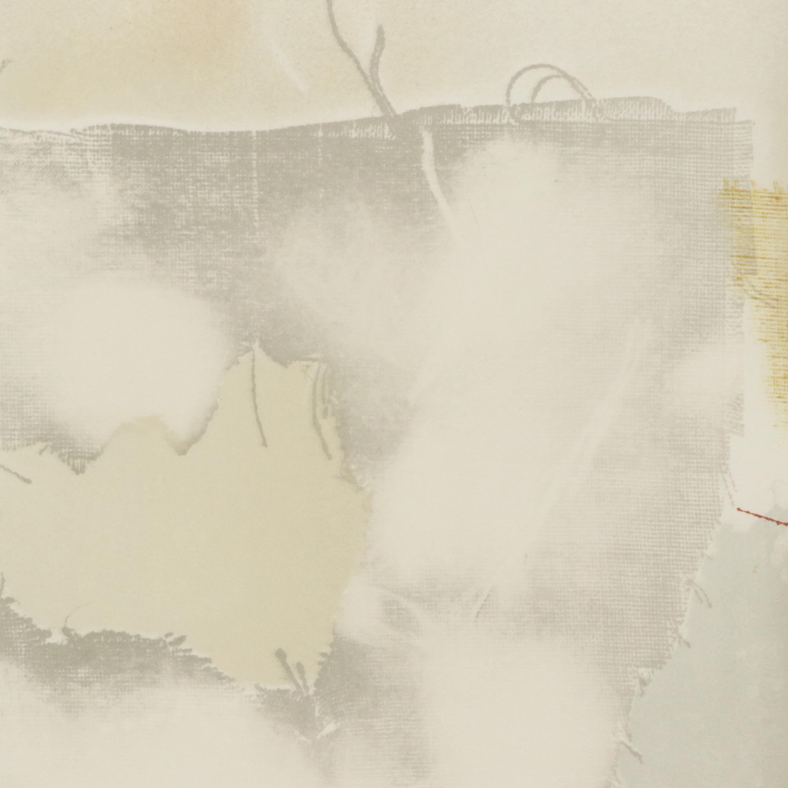 László Dús Abstract Color Lithograph "Ragyogás," Late 20th Century