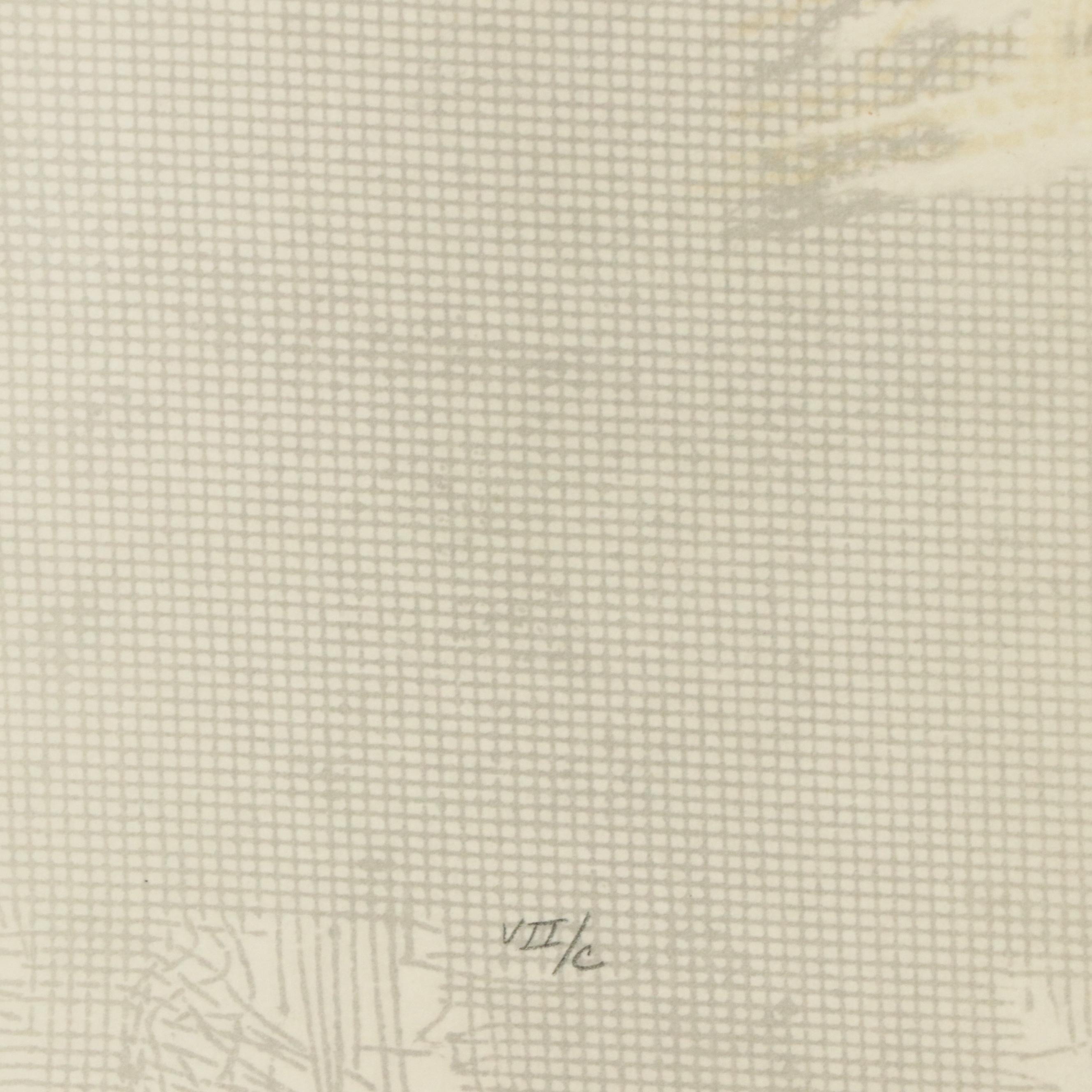 László Dús Abstract Color Lithograph "Ragyogás," Late 20th Century