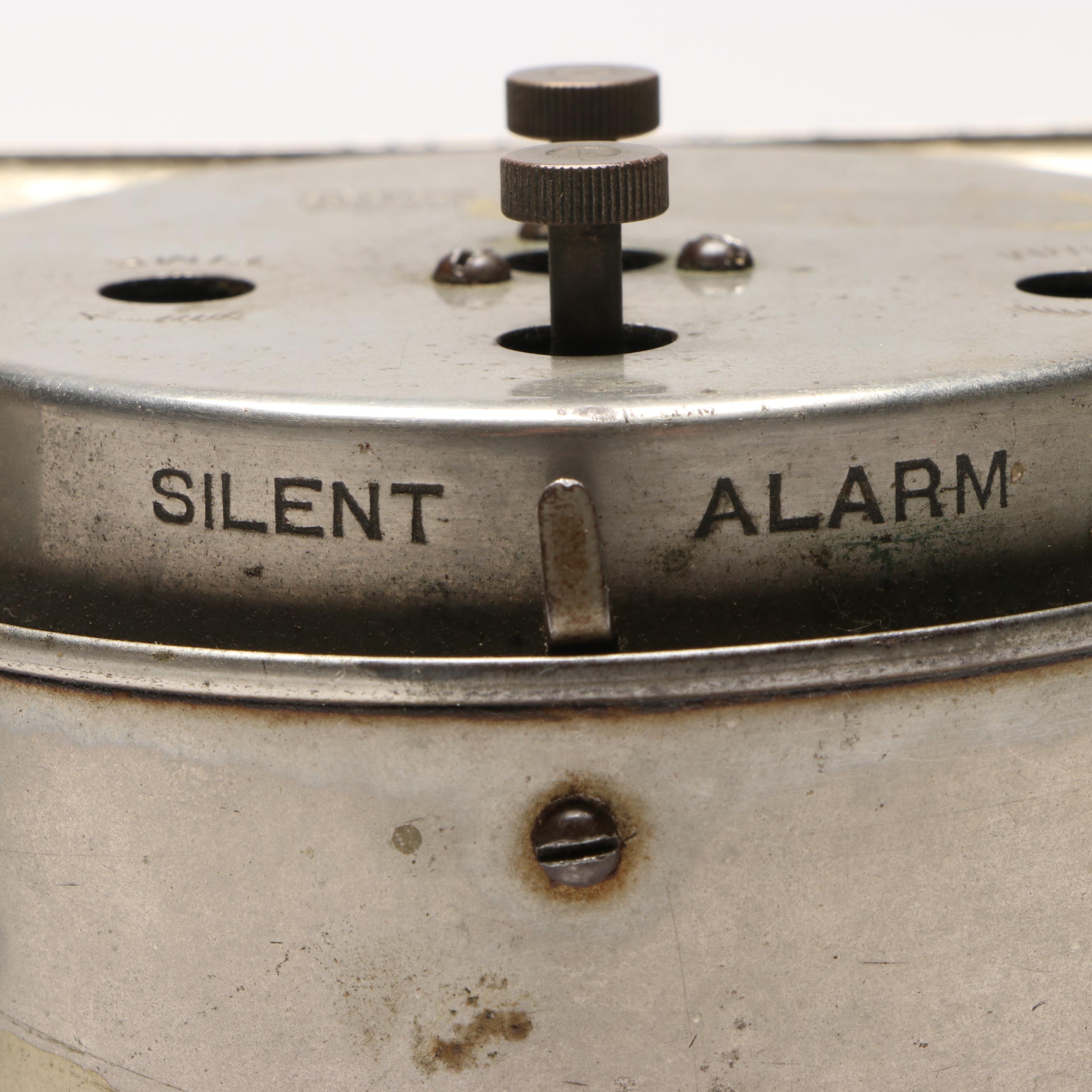 Westclox "Bantam" and "America" Metal Alarm Clocks, Mid-20th Century