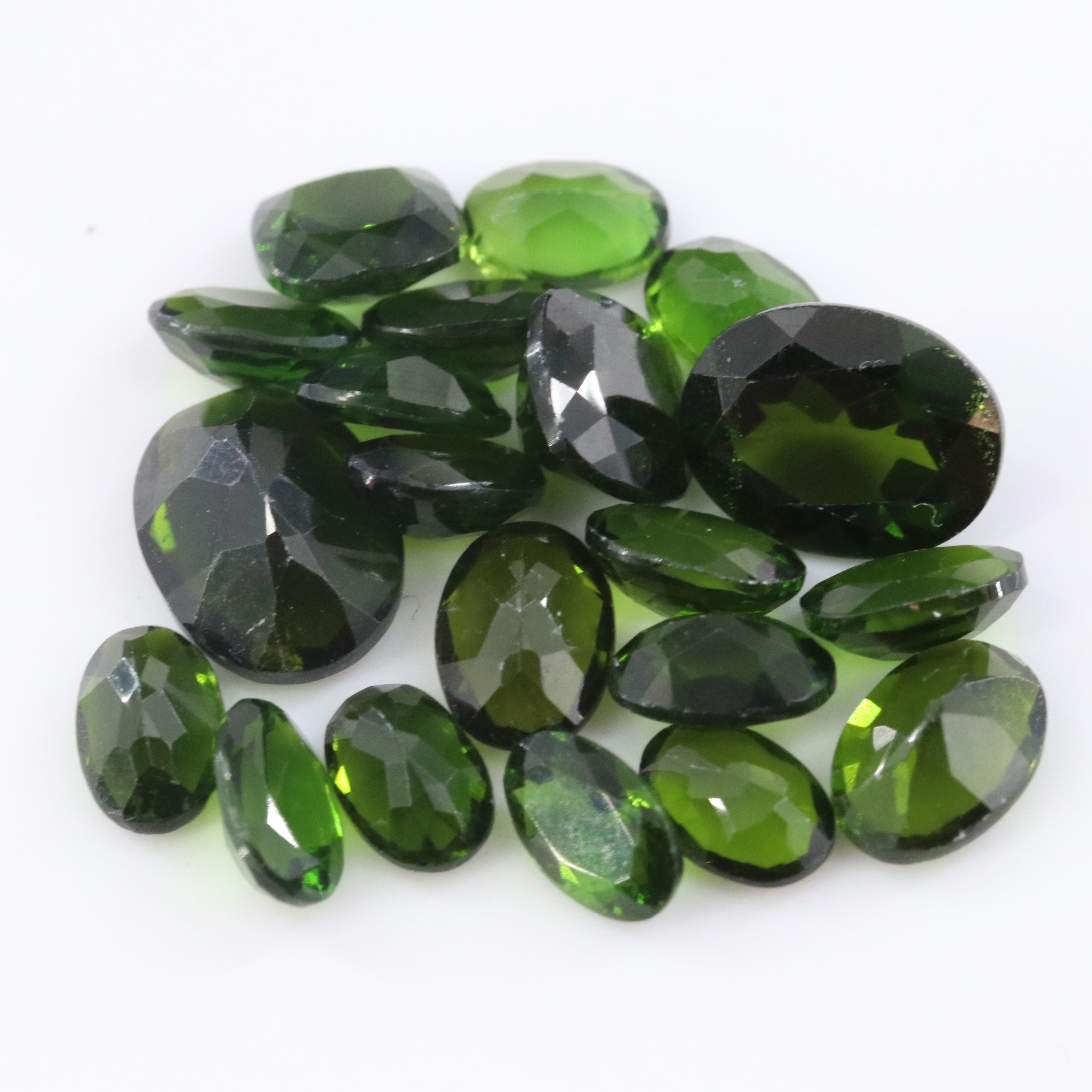 Loose 14.69 CTW Diopsides