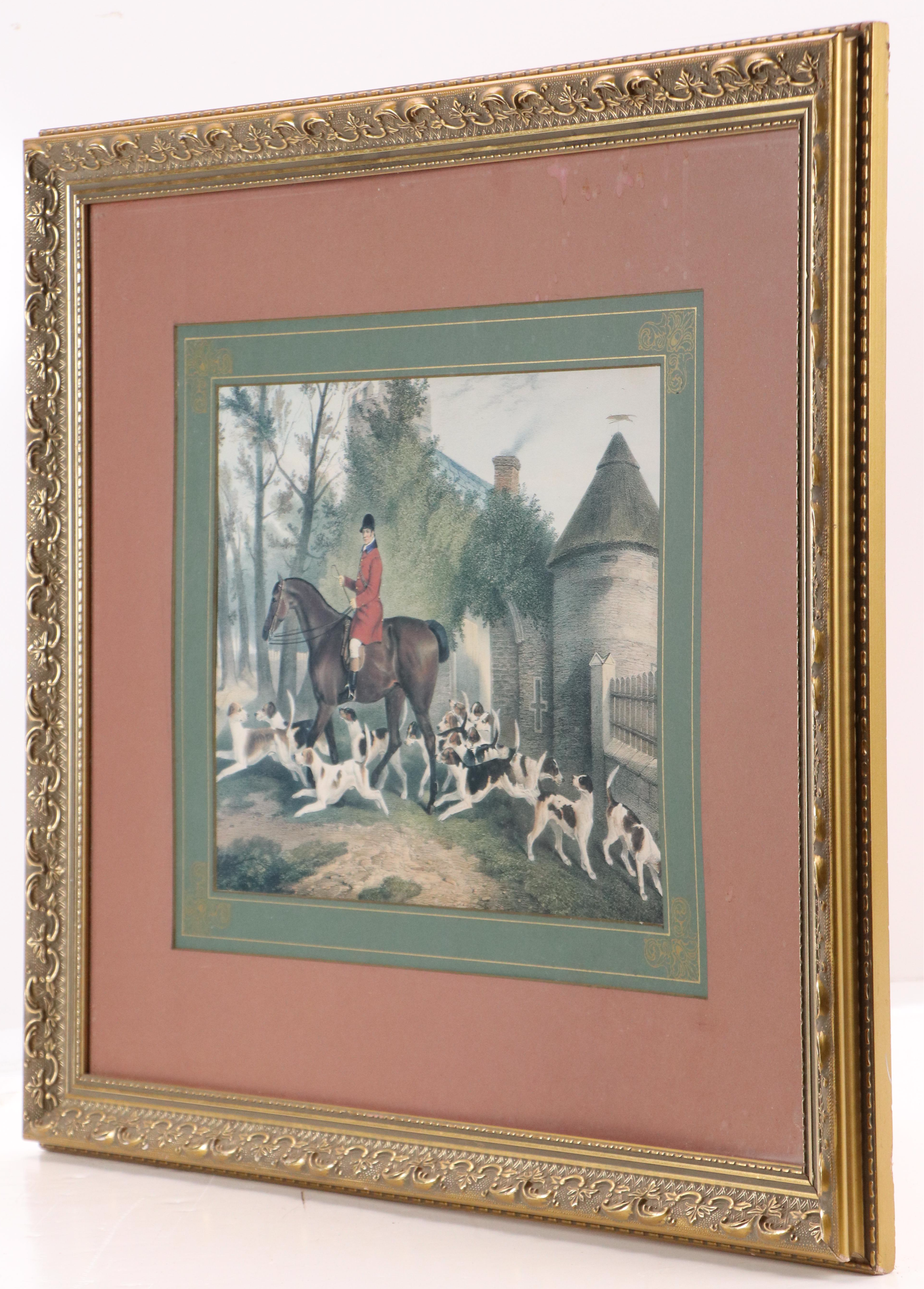 After Richard Barrett Davis Offset Lithograph "W. Sebright, Huntsman..."