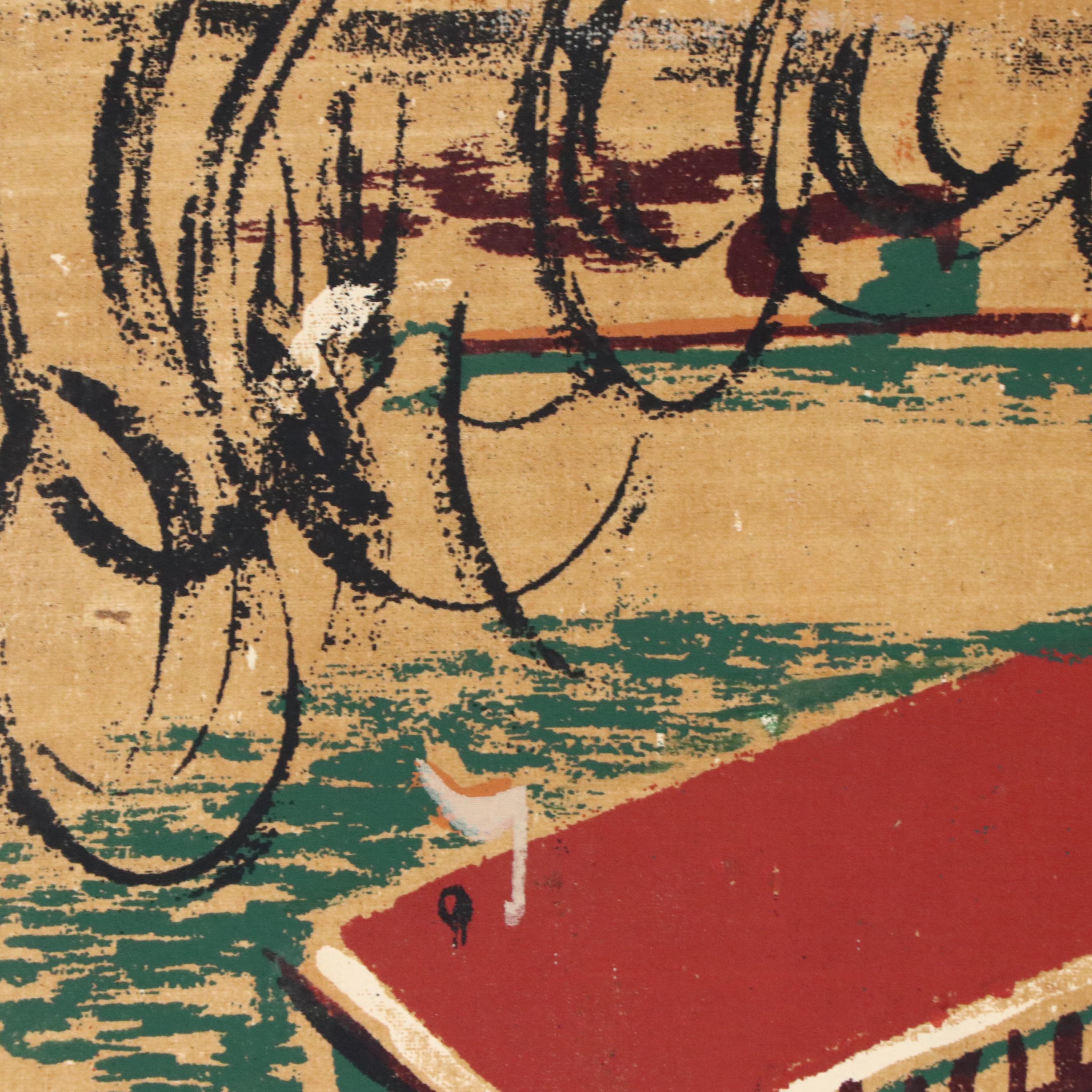 John Imhoff Abstract Cincinnati Incline Serigraph, Mid to Late 20th Century