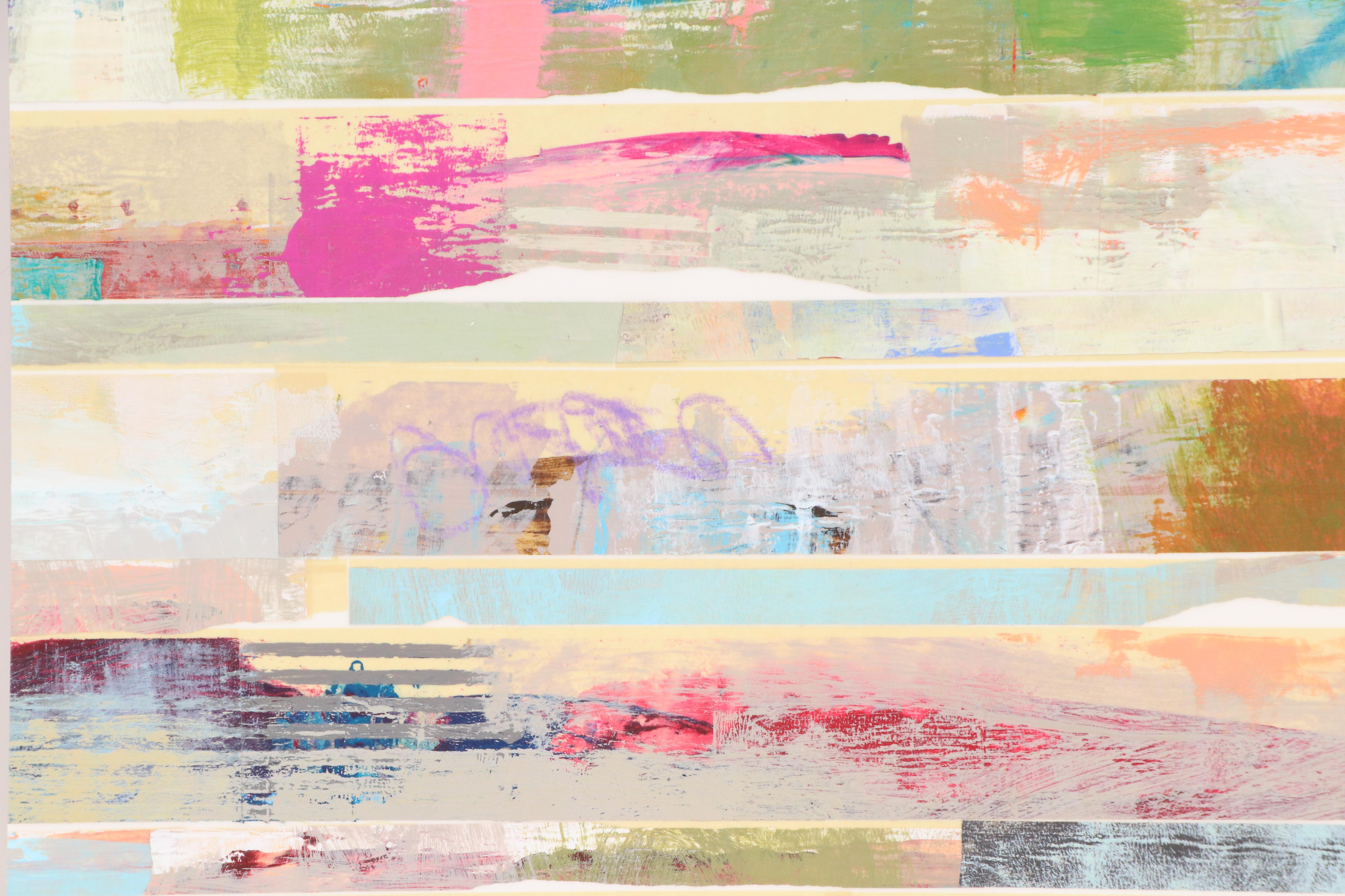 Ursula J. Brenner Abstract Mixed Media Painting