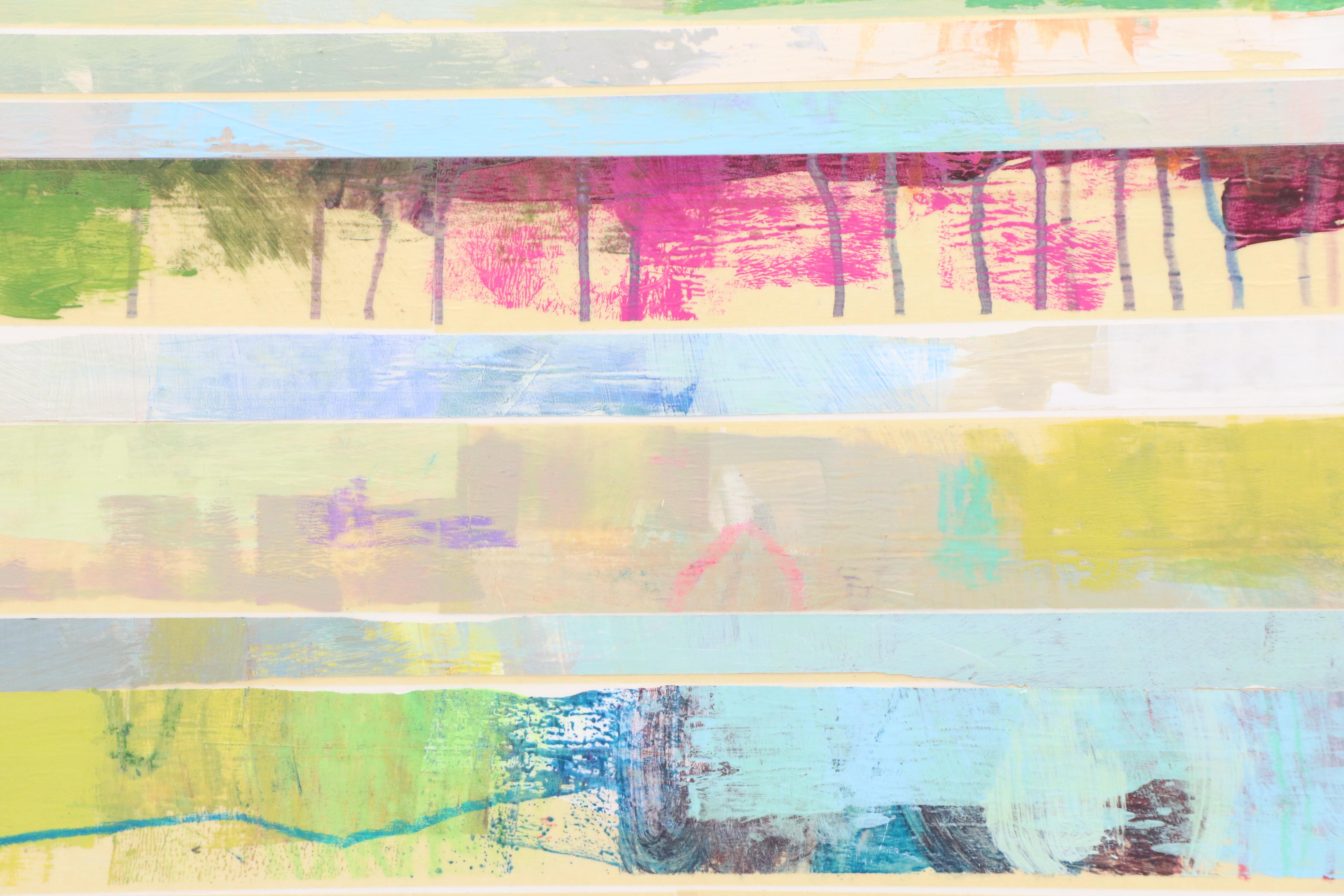 Ursula J. Brenner Abstract Mixed Media Painting