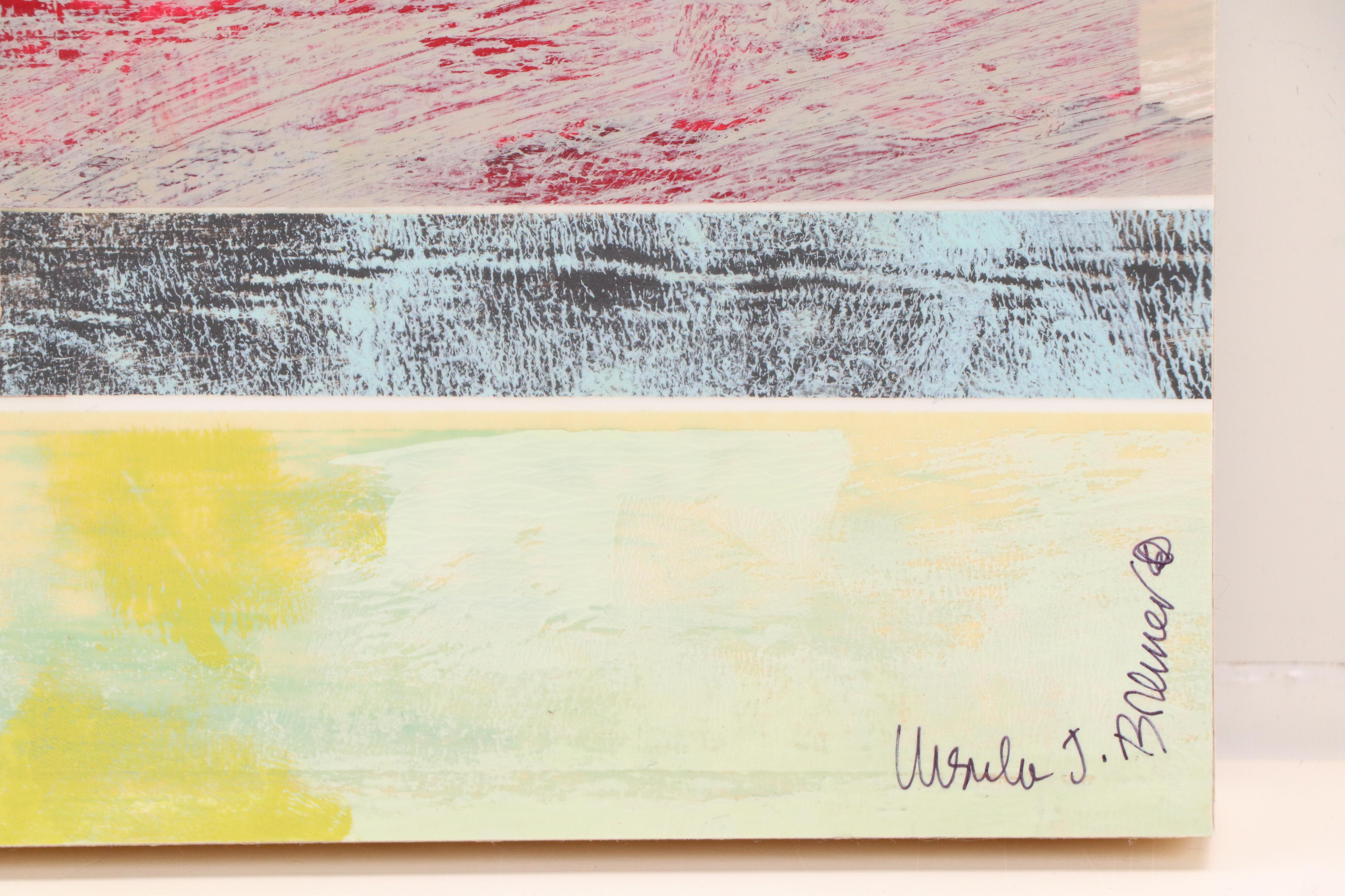 Ursula J. Brenner Abstract Mixed Media Painting
