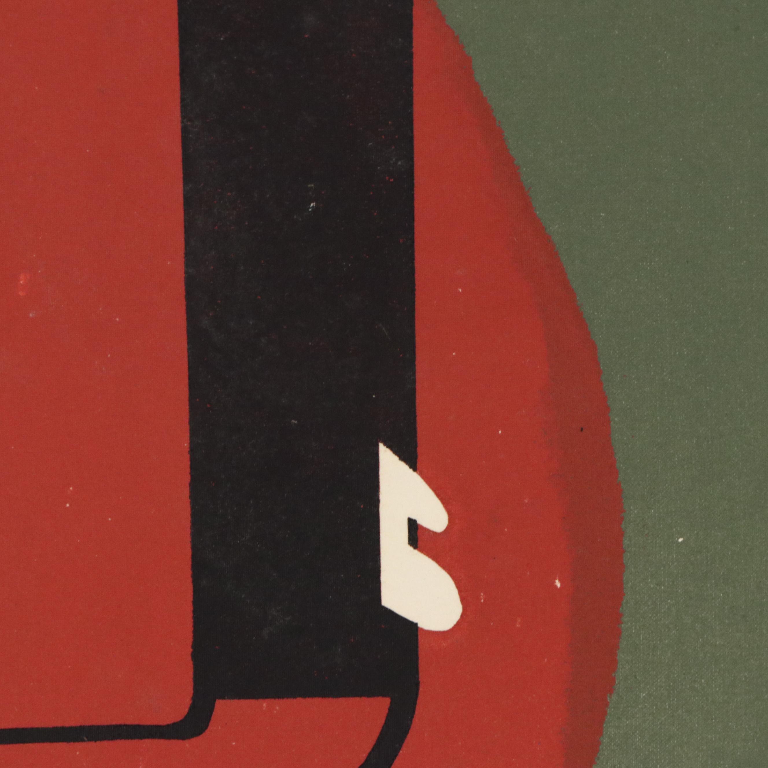 John Imhoff Cincinnati Incline Painted Serigraph, Mid to Late 20th Century