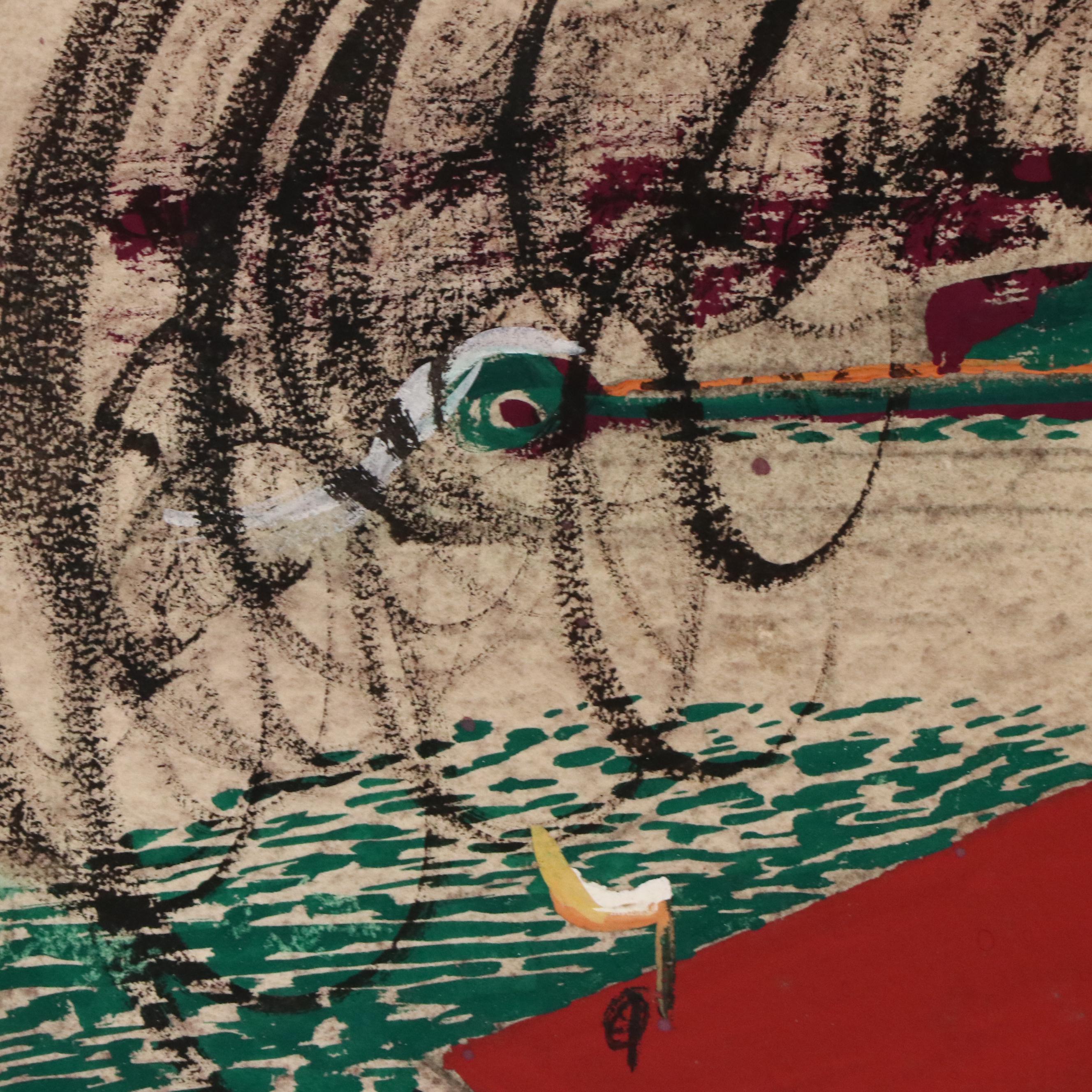 John Imhoff Cincinnati Incline Painted Serigraph, Mid to Late 20th Century