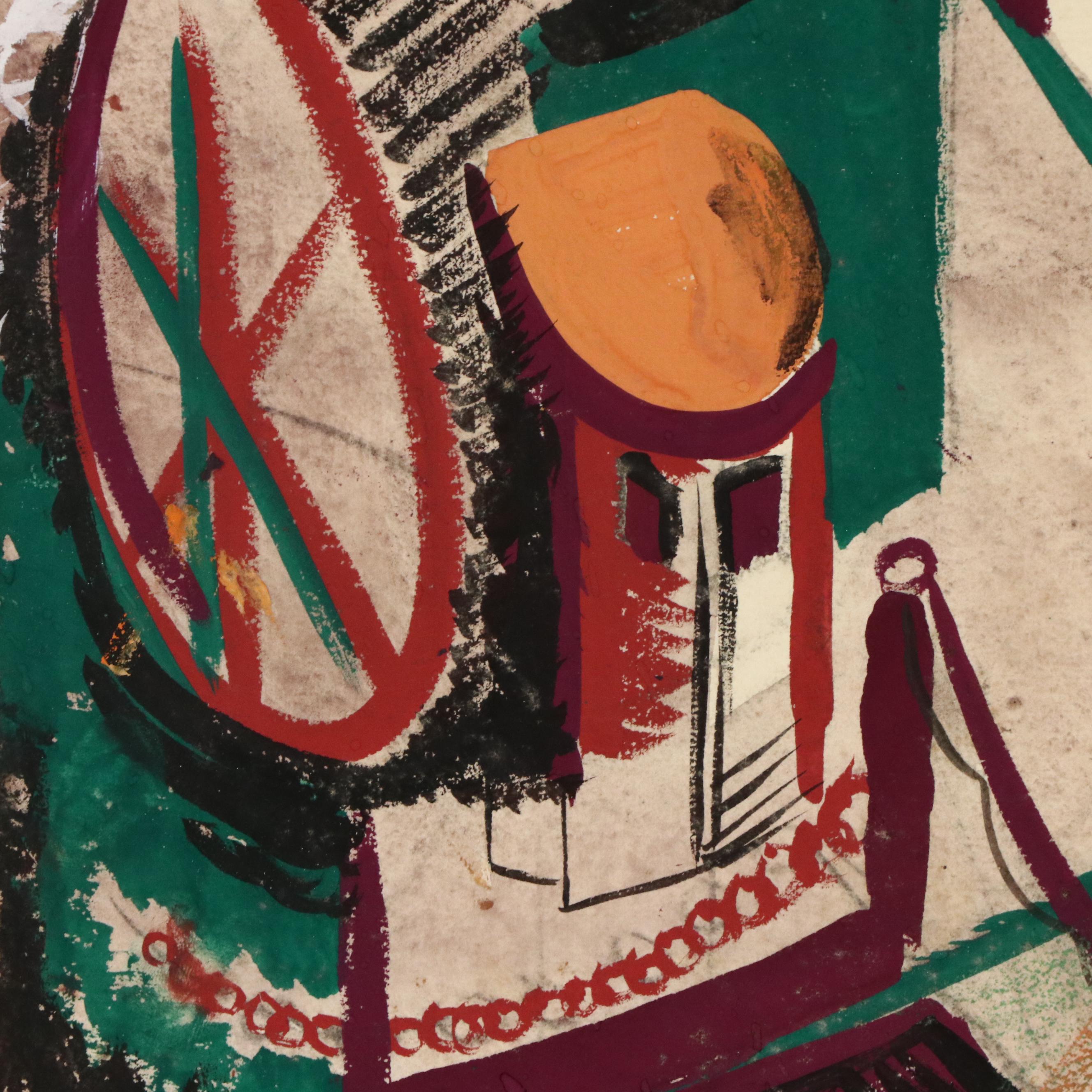 John Imhoff Cincinnati Incline Painted Serigraph, Mid to Late 20th Century