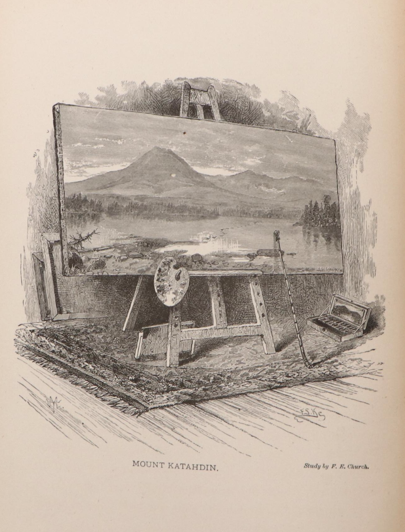 Illustrated "Canoe and Camera" by Thomas Sedgwick Steele with Map, 1880