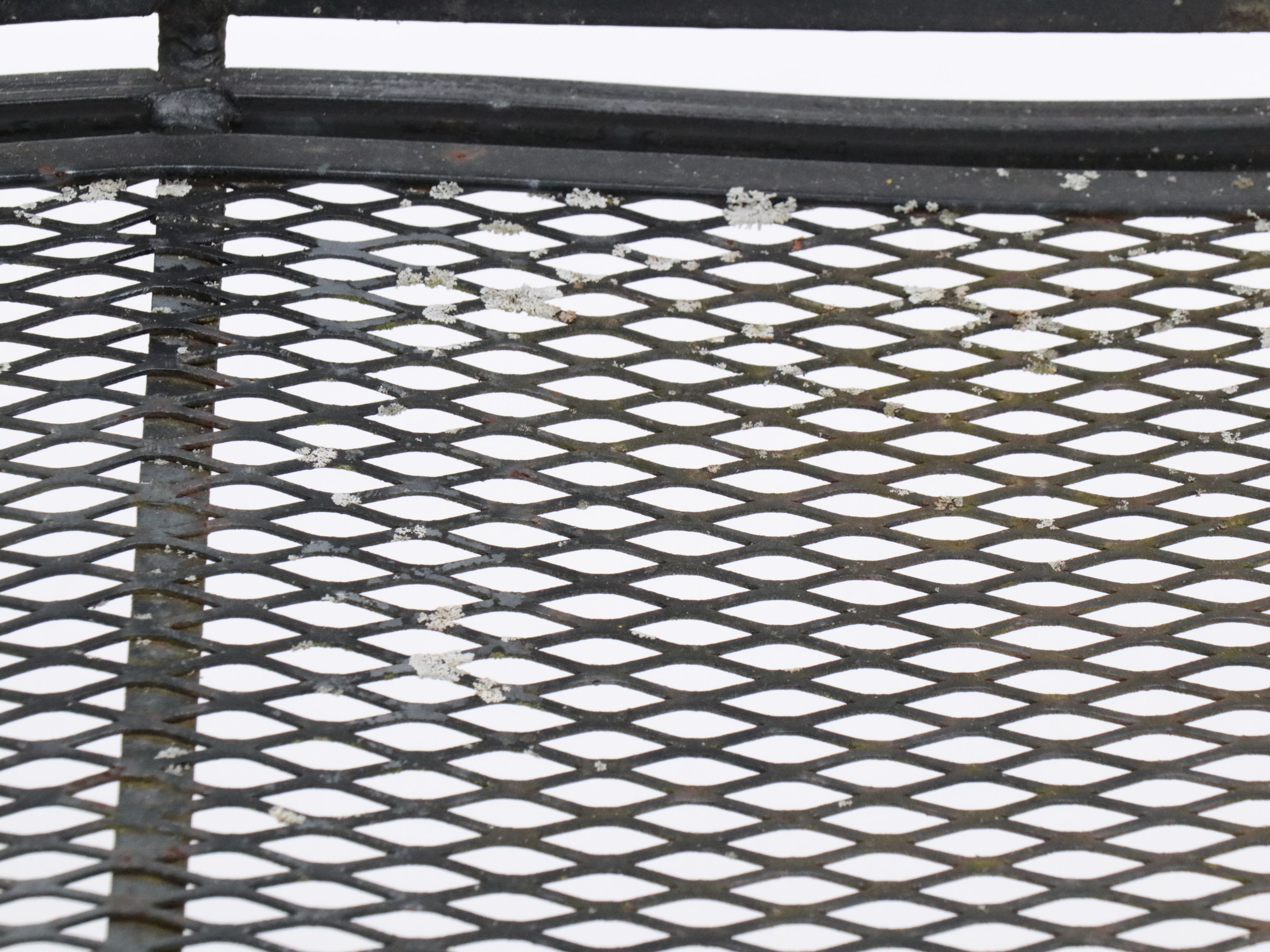 Wrought Iron and Metal Mesh Patio Lounge Furniture, Late 20th Century