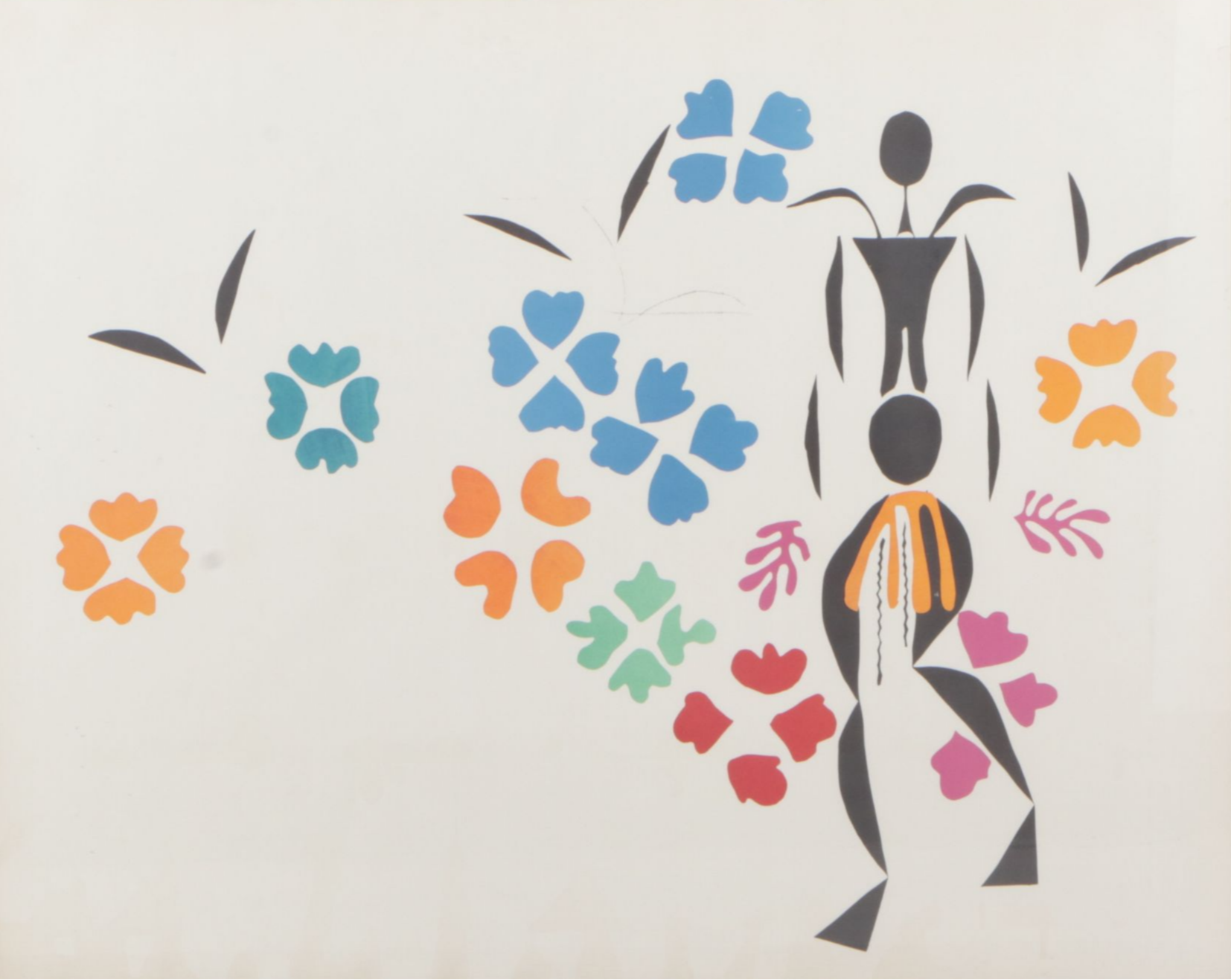 Offset Lithograph After Henri Matisse "La Négresse", Mid to Late 20th Century