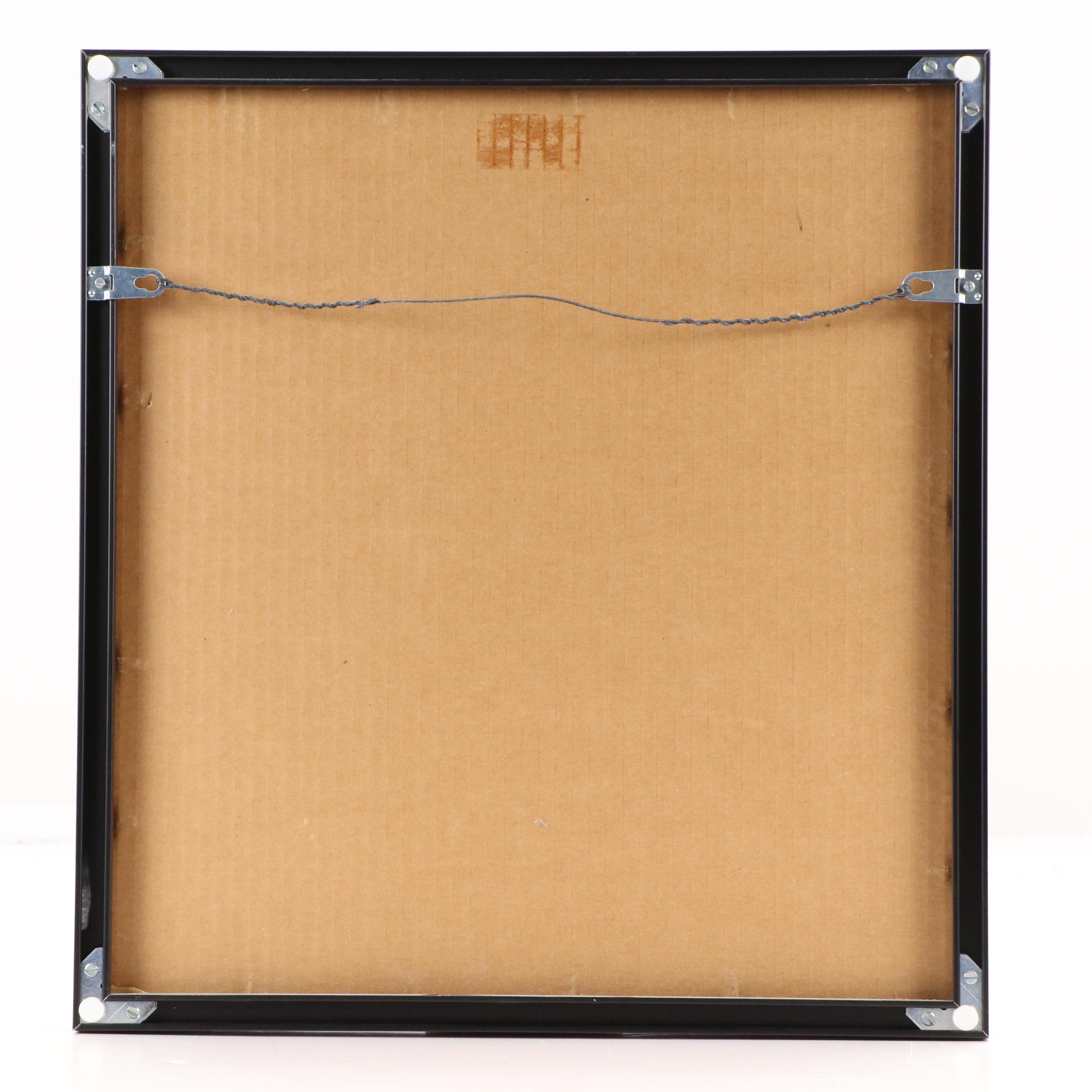 Artist Signed Handmade Indonesian Batik of Pheasants in a Tree, Framed