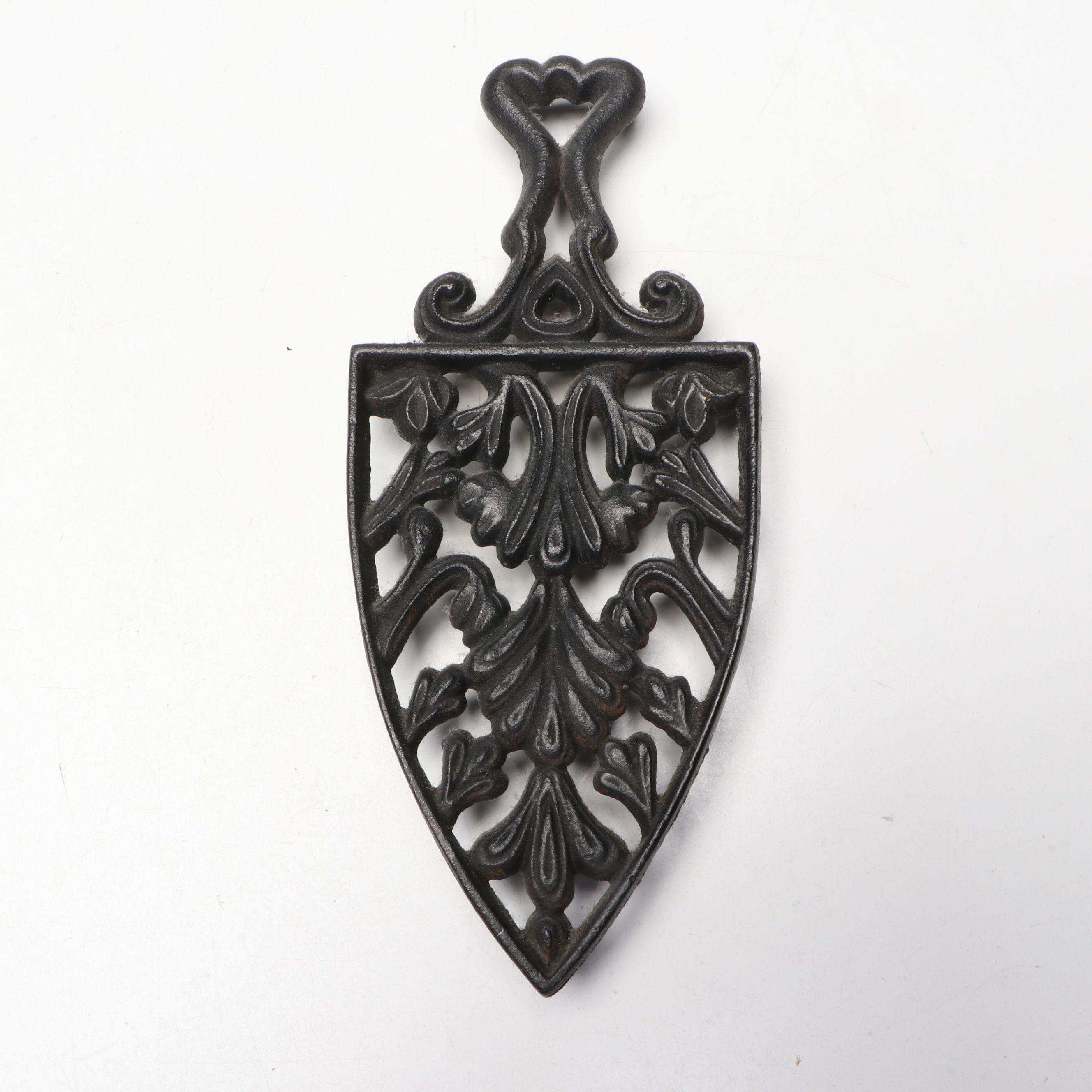 Cast Iron Trivets and Bootjack with Candleholder and More Metalware