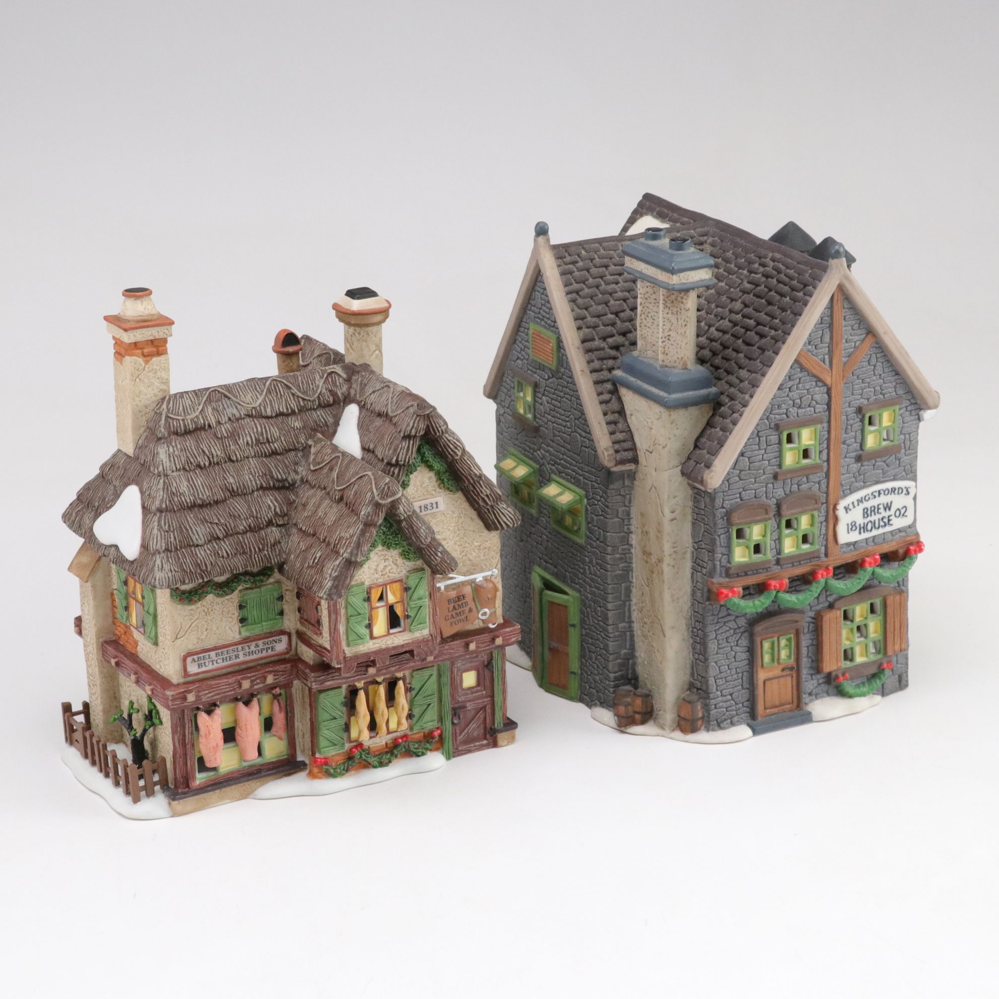Dept. 56 "Kingsford's Brew House" and "Paramount Hotel" with More Village Houses